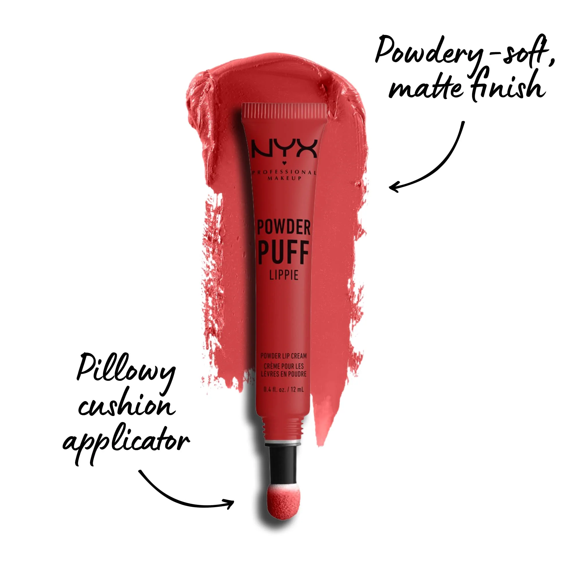 NYX PROFESSIONAL MAKEUP Powder Puff Lippie Lip Cream, Liquid Lipstick - Puppy Love (Warm Medium Peach) - Image 7