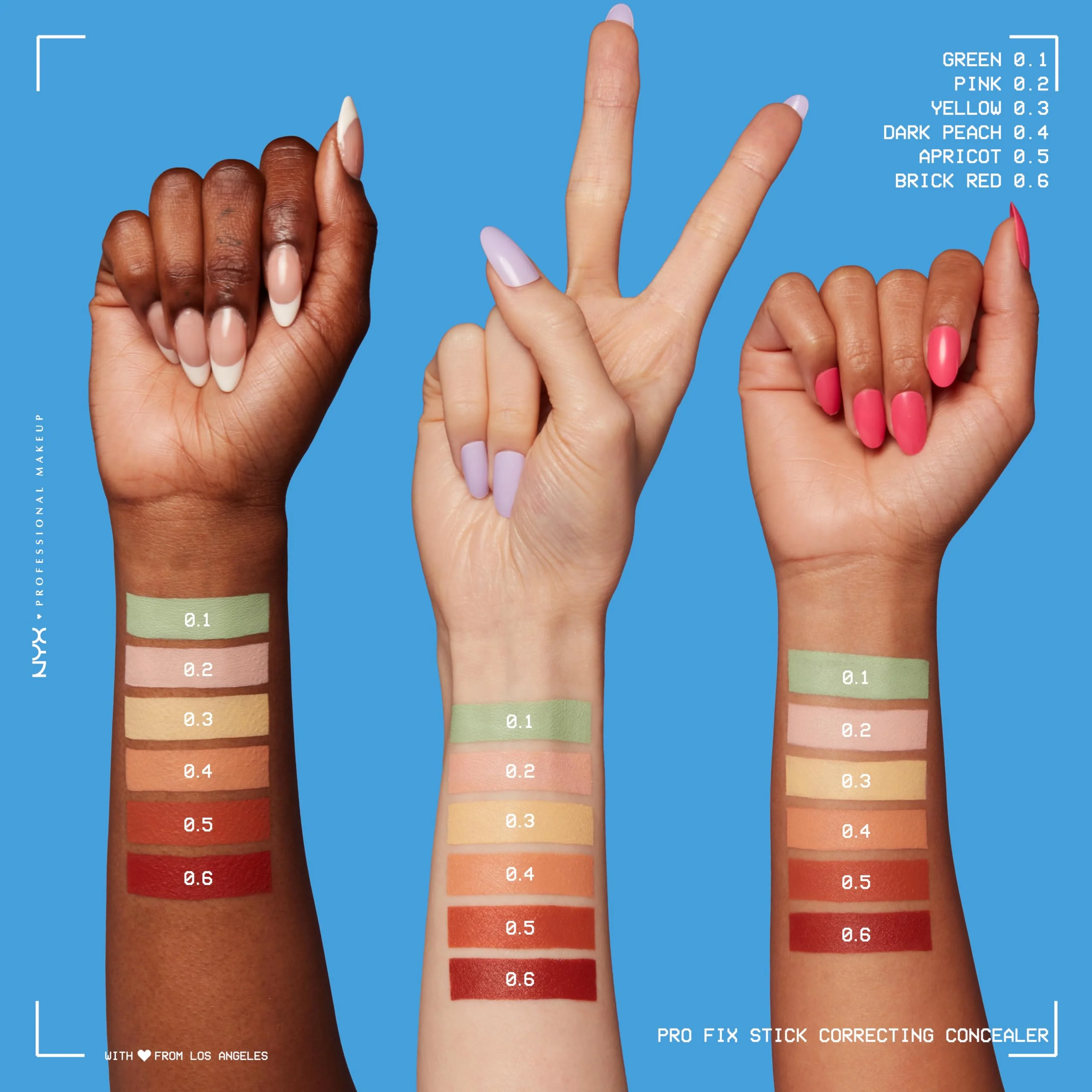 NYX PROFESSIONAL MAKEUP Pro Fix Stick Correcting Concealer, Buildable Medium Coverage Concealer Stick - Apricot - Image 3