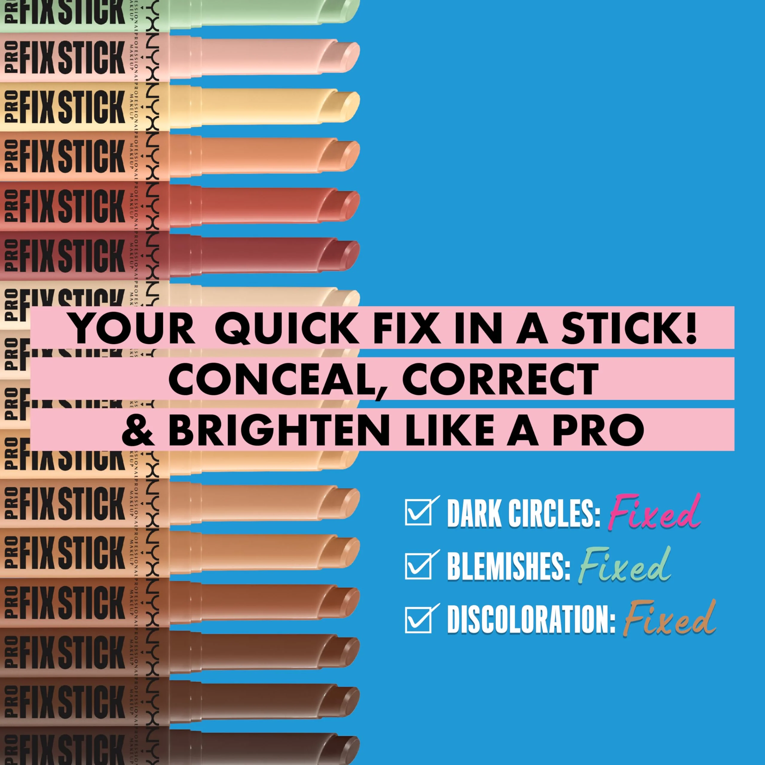 NYX PROFESSIONAL MAKEUP Pro Fix Stick Correcting Concealer, Buildable Medium Coverage Concealer Stick - Apricot - Image 6