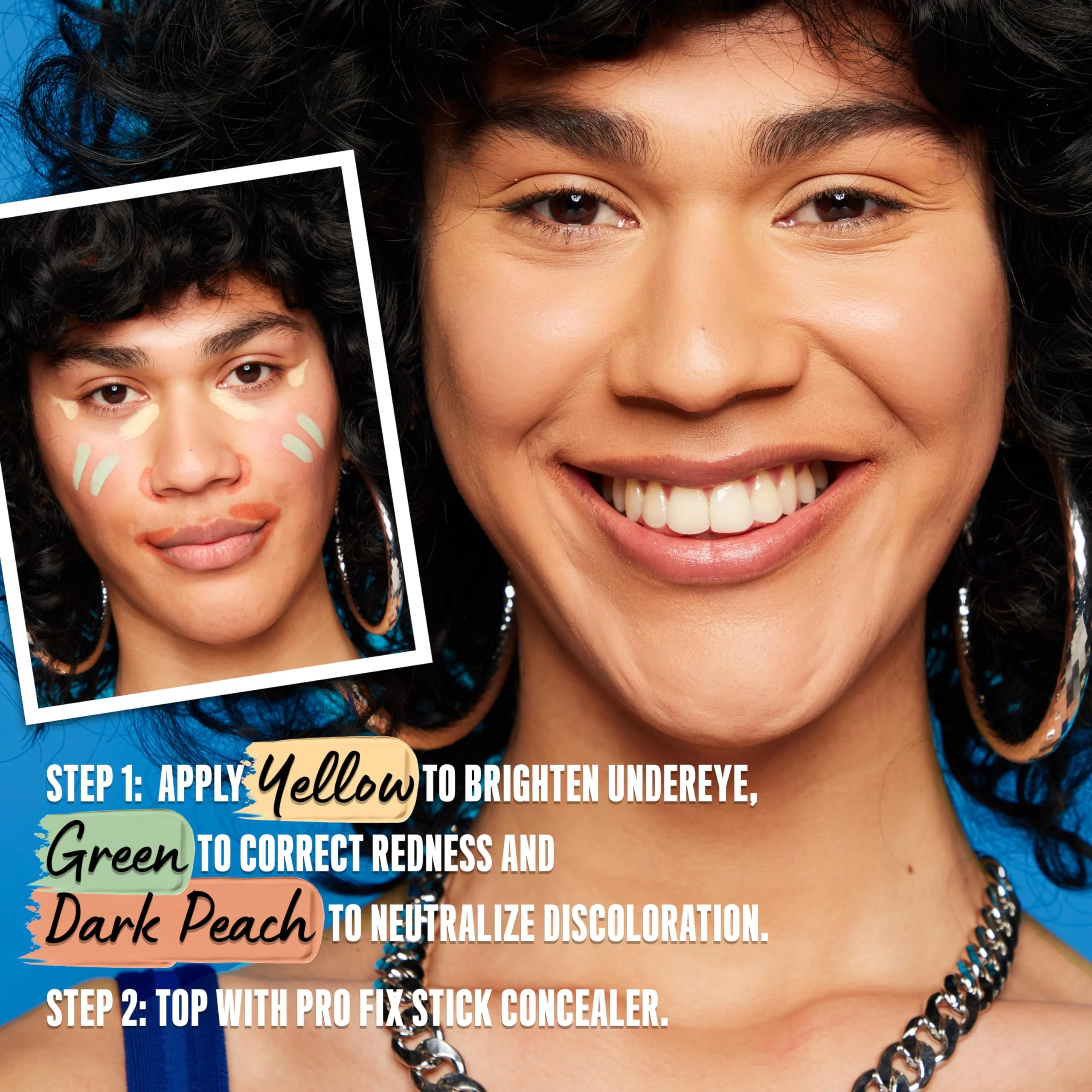 NYX PROFESSIONAL MAKEUP Pro Fix Stick Correcting Concealer, Buildable Medium Coverage Concealer Stick - Green - Image 4