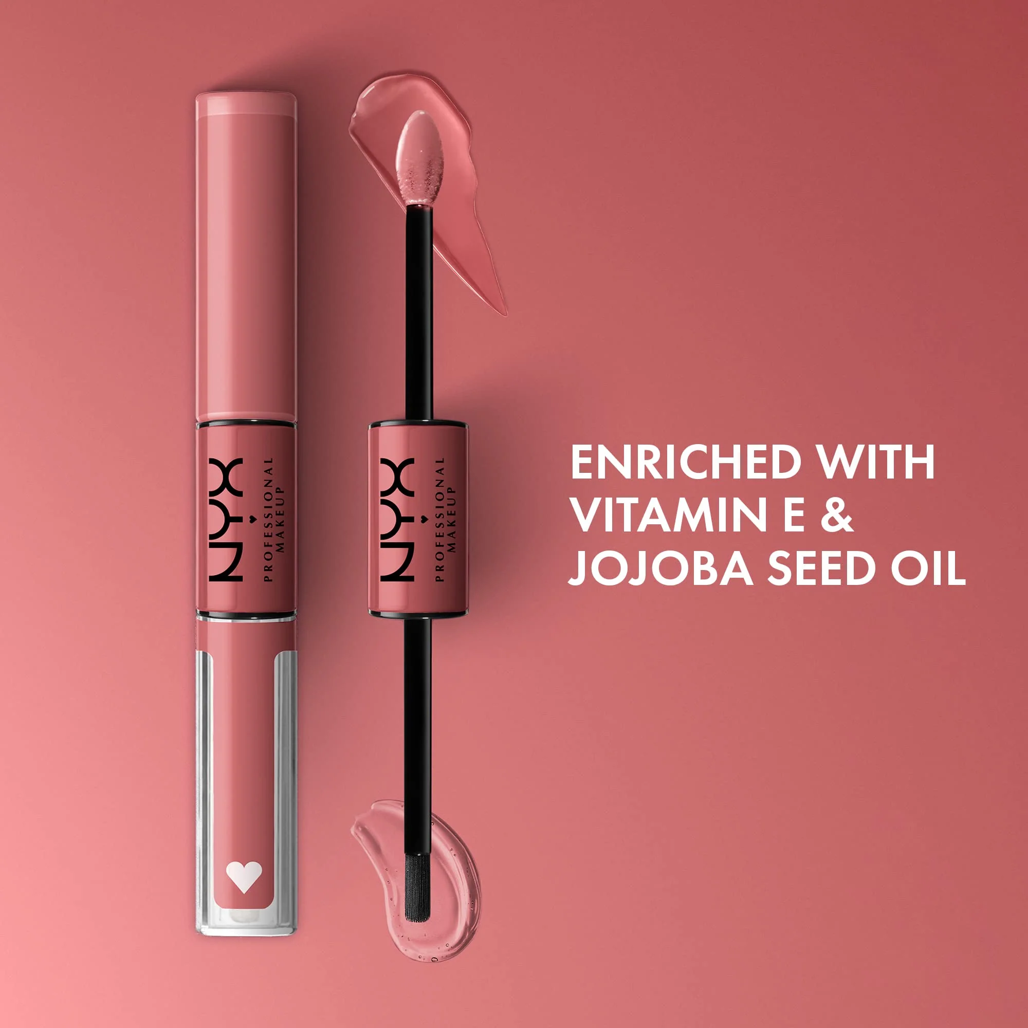 NYX PROFESSIONAL MAKEUP Shine Loud, Long-Lasting Liquid Lipstick with Clear Lip Gloss - Cash Flow (Light Dusty Rose) - Image 6