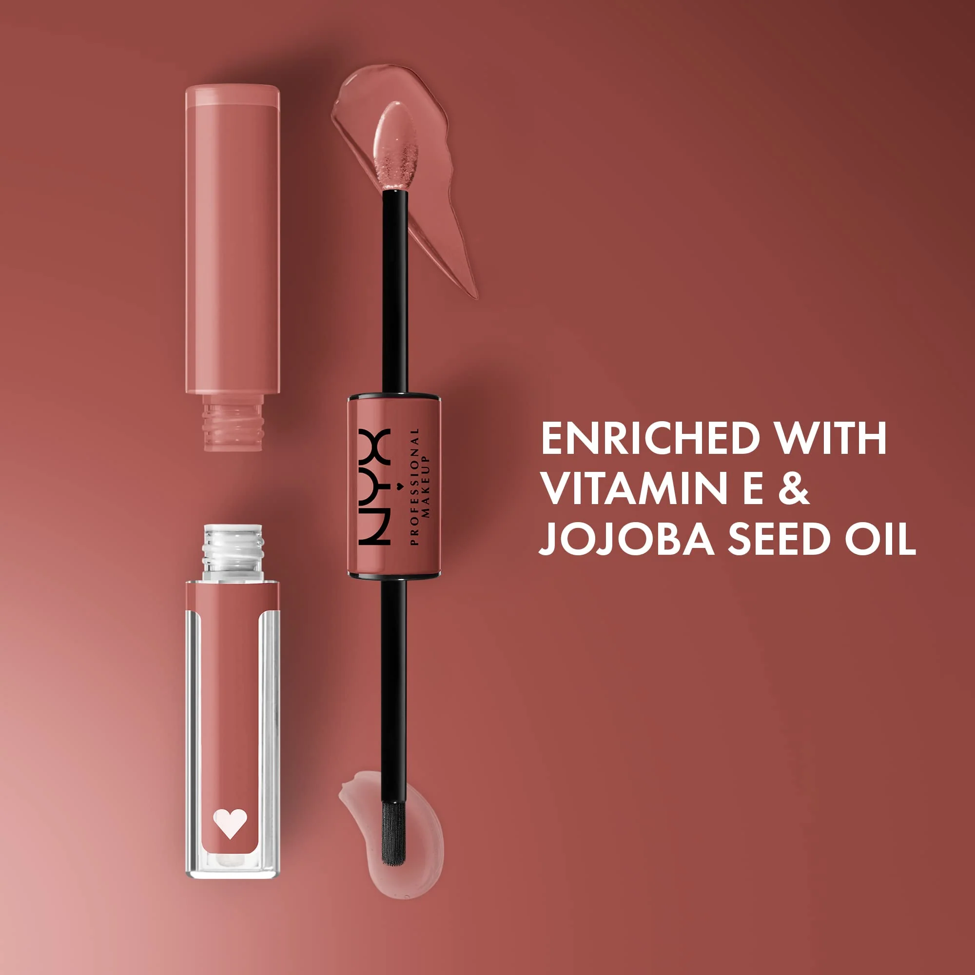 NYX PROFESSIONAL MAKEUP Shine Loud, Long-Lasting Liquid Lipstick with Clear Lip Gloss - Magic Maker (Dusty Nude Mauve) - Image 6