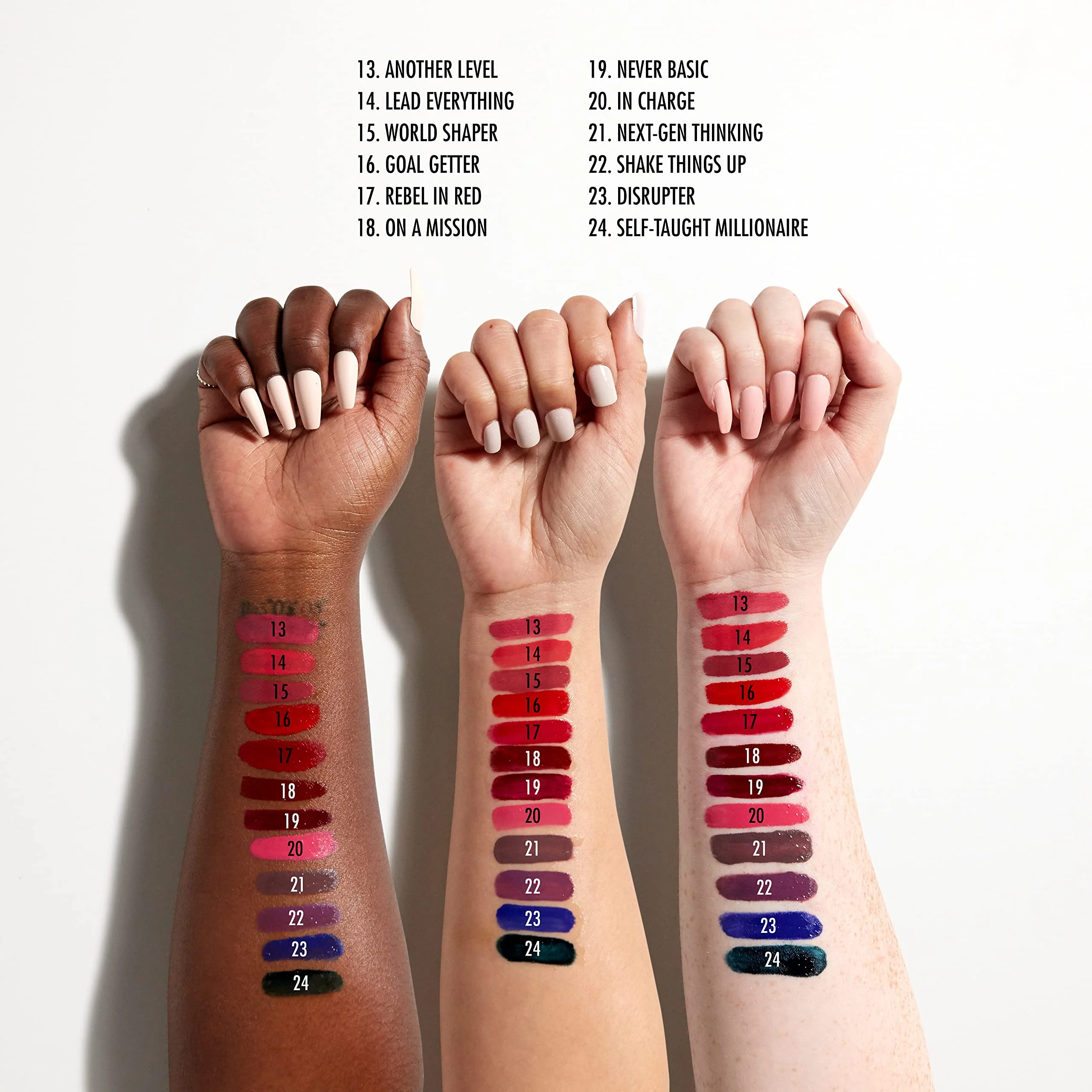 NYX PROFESSIONAL MAKEUP Shine Loud, Long-Lasting Liquid Lipstick with Clear Lip Gloss - On A Mission (Blue Red) - Image 4