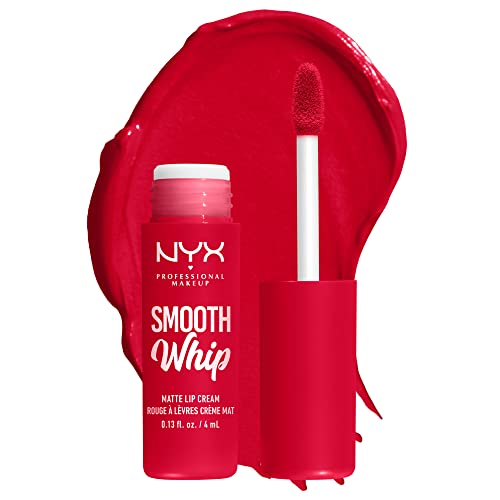 NYX PROFESSIONAL MAKEUP Smooth Whip Matte Lip Cream, Long Lasting, Moisturizing, Vegan Liquid Lipstick - Cherry Crème (Classic Red) - Image 3