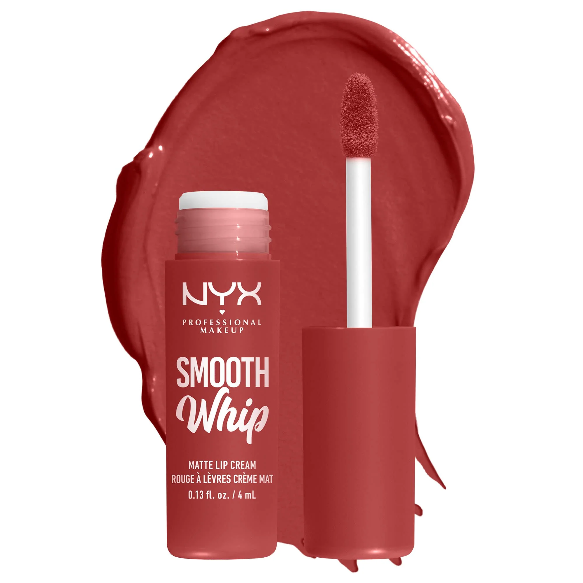 NYX PROFESSIONAL MAKEUP Smooth Whip Matte Lip Cream, Long Lasting, Moisturizing, Vegan Liquid Lipstick - Parfait (Midtone Red Nude) - Image 3