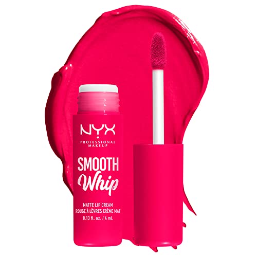 NYX PROFESSIONAL MAKEUP Smooth Whip Matte Lip Cream, Long Lasting, Moisturizing, Vegan Liquid Lipstick - Pillow Fight (Hot Fuschia) - Image 3