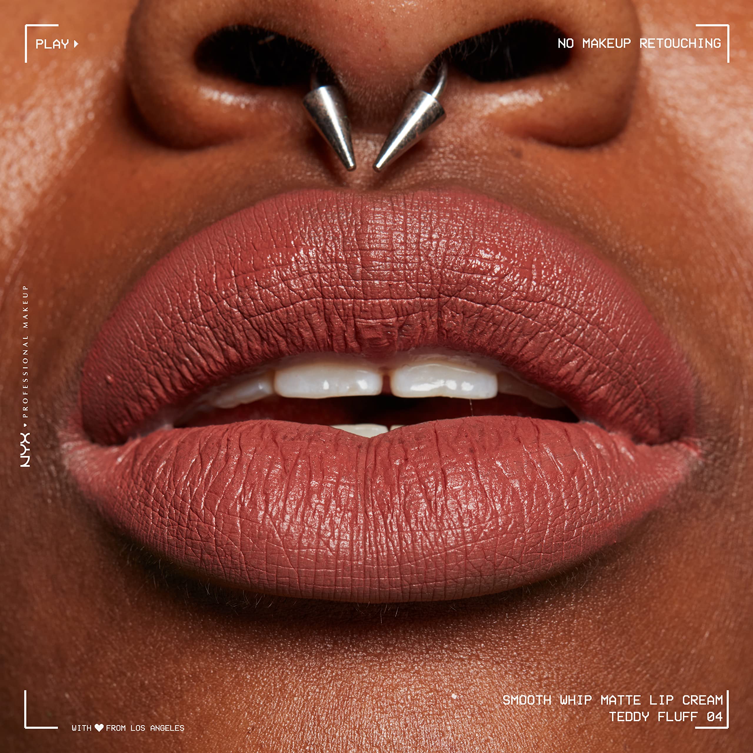 NYX PROFESSIONAL MAKEUP Smooth Whip Matte Lip Cream, Long Lasting, Moisturizing, Vegan Liquid Lipstick - Teddy Fluff (Midtone Pinky Brown) - Image 7