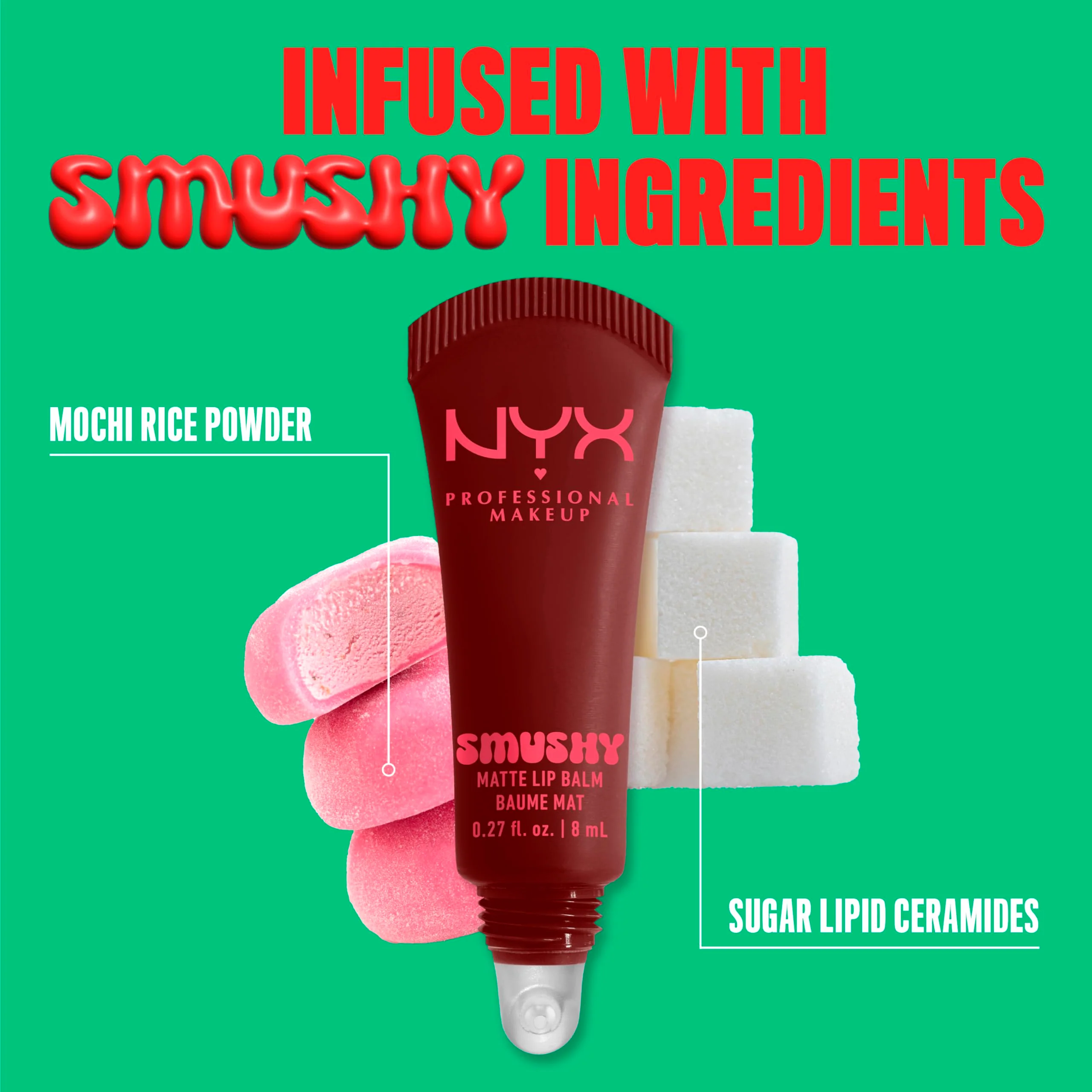 NYX PROFESSIONAL MAKEUP Smushy Matte Lip Balm, Tinted Lip Moisturizer with Soft, Matte Finish - Smudge Fudge (Chocolate Brown) - Image 4