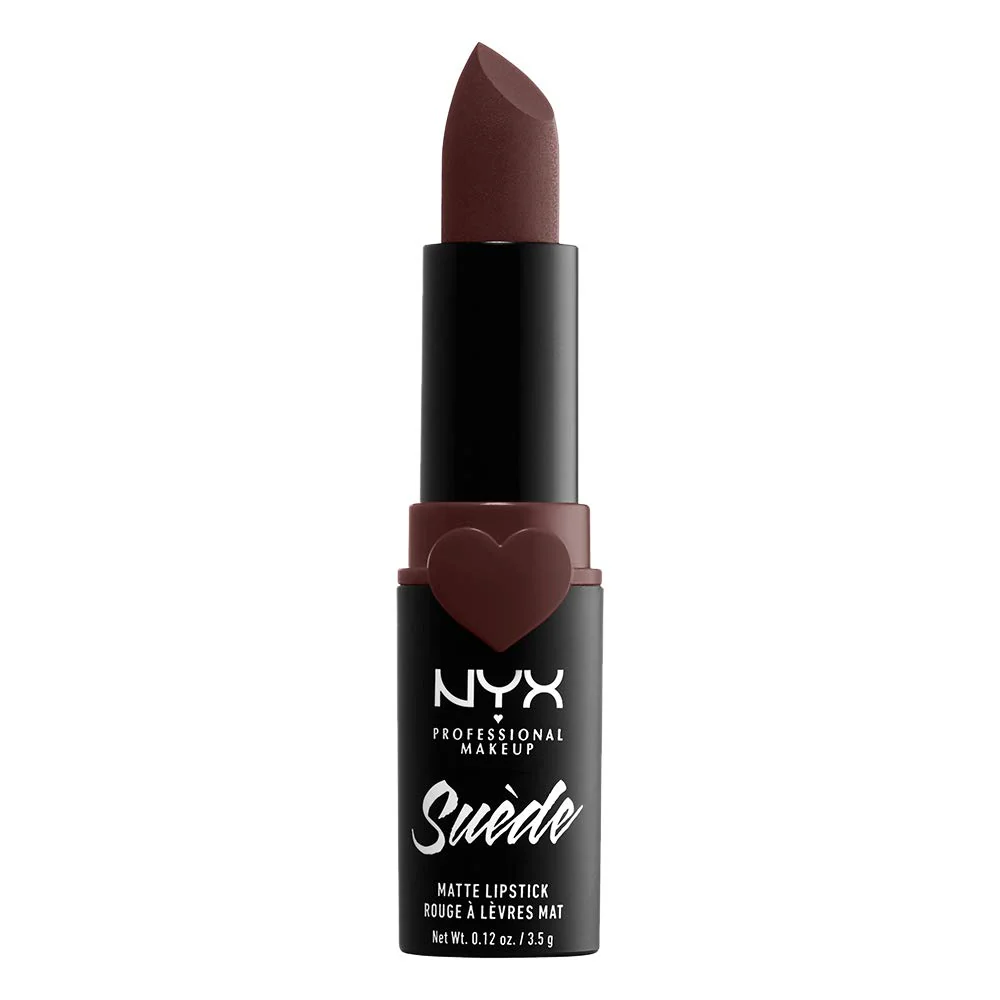 NYX PROFESSIONAL MAKEUP Suede Matte Lipstick, Vegan Formula - Cold Brew (True Brown)