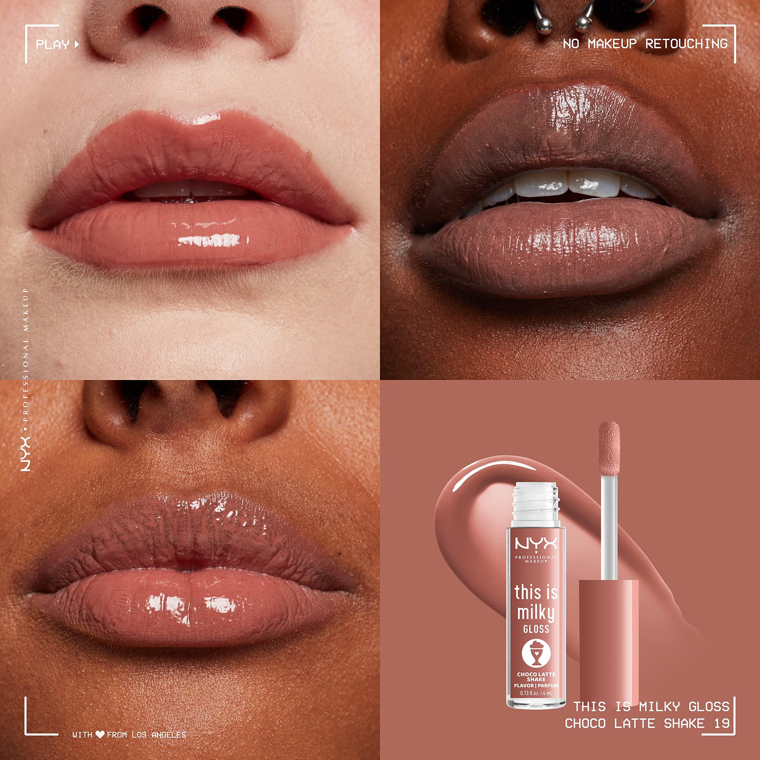 NYX PROFESSIONAL MAKEUP This Is Milky Gloss, Lip Gloss with 12 Hour Hydration, Vegan - Choco Latte Shake (Milk Chocolate) - Image 11