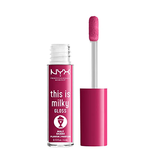 NYX PROFESSIONAL MAKEUP This Is Milky Gloss, Lip Gloss with 12 Hour Hydration, Vegan - Malt Shake (Warm Red) - Image 2