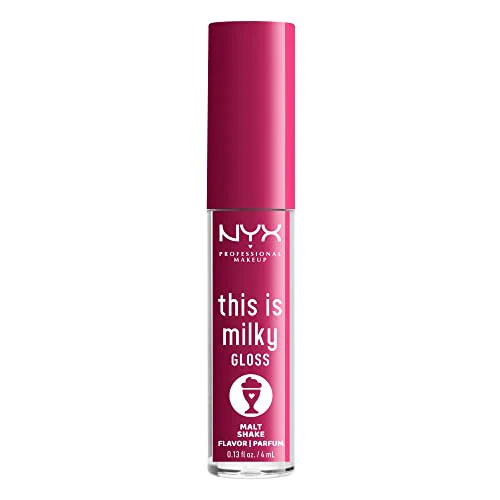 NYX PROFESSIONAL MAKEUP This Is Milky Gloss, Lip Gloss with 12 Hour Hydration, Vegan - Malt Shake (Warm Red) - Image 3