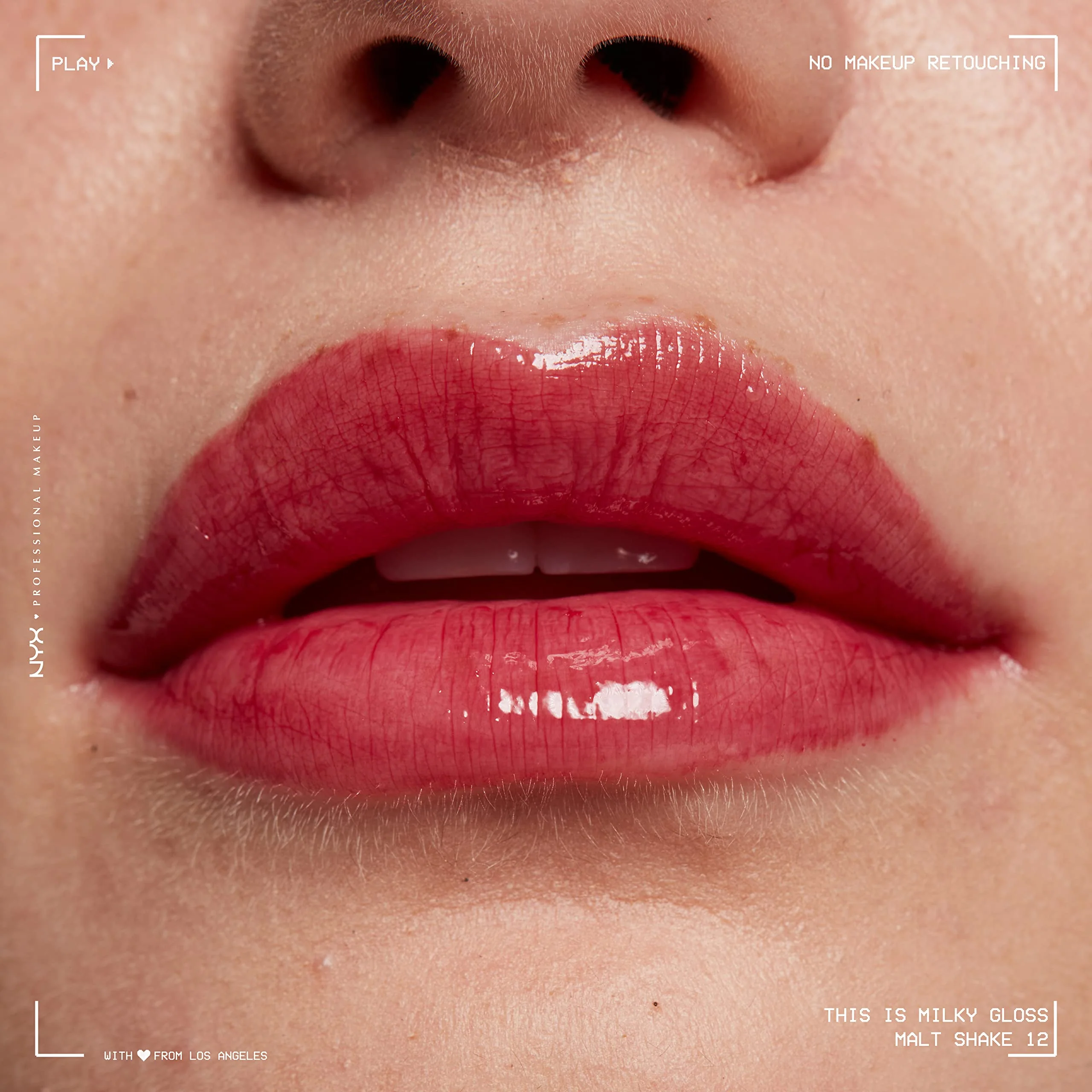 NYX PROFESSIONAL MAKEUP This Is Milky Gloss, Lip Gloss with 12 Hour Hydration, Vegan - Malt Shake (Warm Red) - Image 8