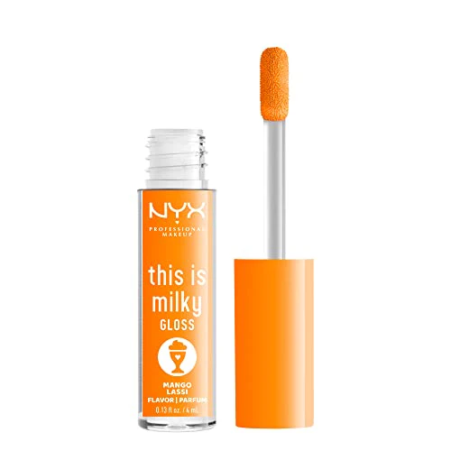 NYX PROFESSIONAL MAKEUP This Is Milky Gloss, Lip Gloss with 12 Hour Hydration, Vegan - Mango Lassi (Orange Cream) - Image 2