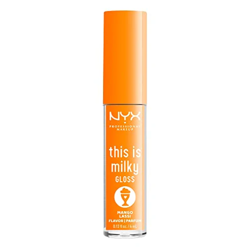 NYX PROFESSIONAL MAKEUP This Is Milky Gloss, Lip Gloss with 12 Hour Hydration, Vegan - Mango Lassi (Orange Cream) - Image 3