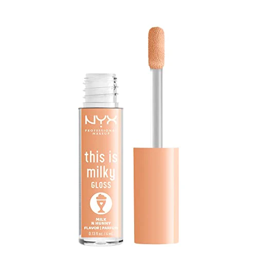 NYX PROFESSIONAL MAKEUP This Is Milky Gloss, Lip Gloss with 12 Hour Hydration, Vegan - Milk & Hunny (Honey Nude) - Image 2