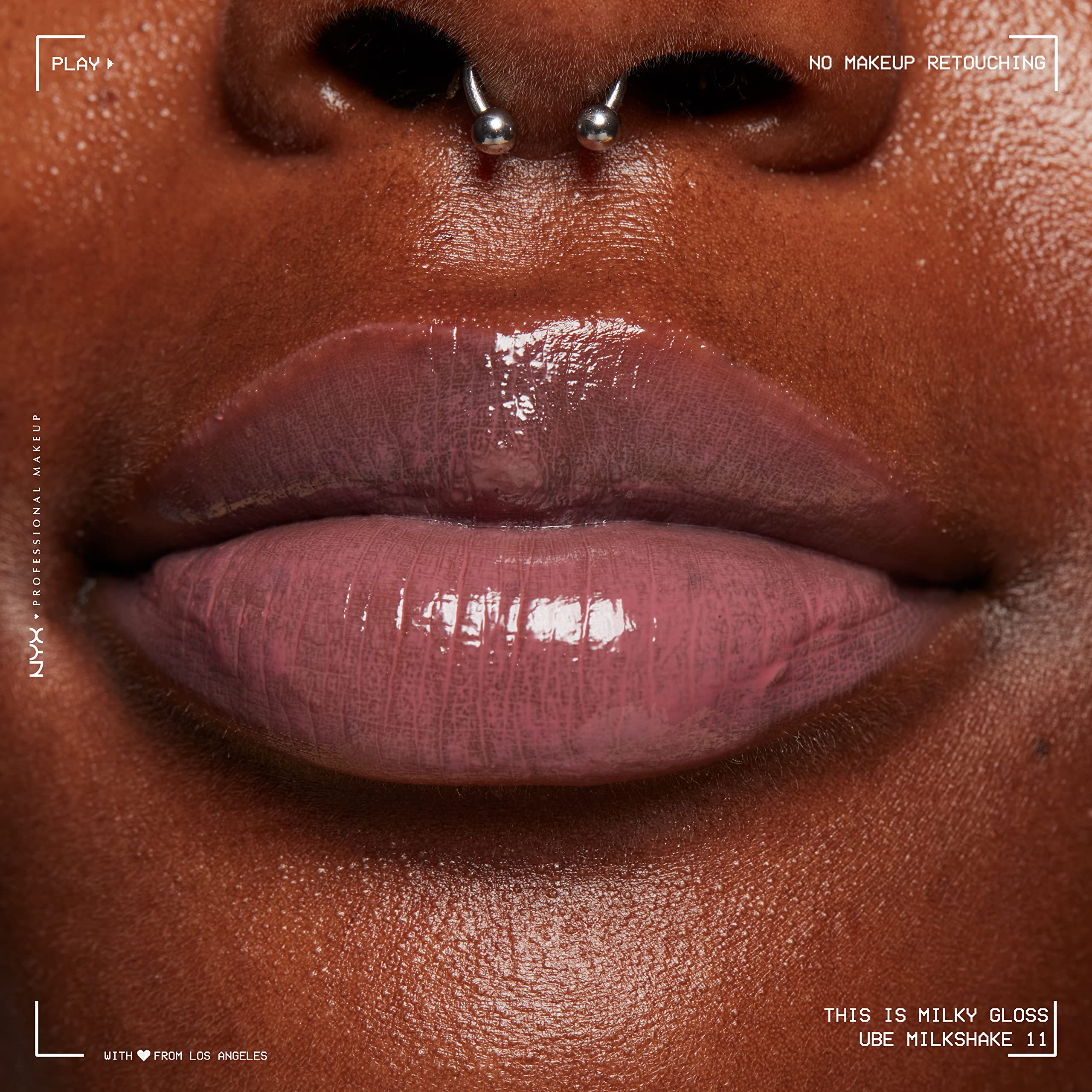 NYX PROFESSIONAL MAKEUP This Is Milky Gloss, Lip Gloss with 12 Hour Hydration, Vegan - Ube Milkshake (Mauve Purple) - Image 6
