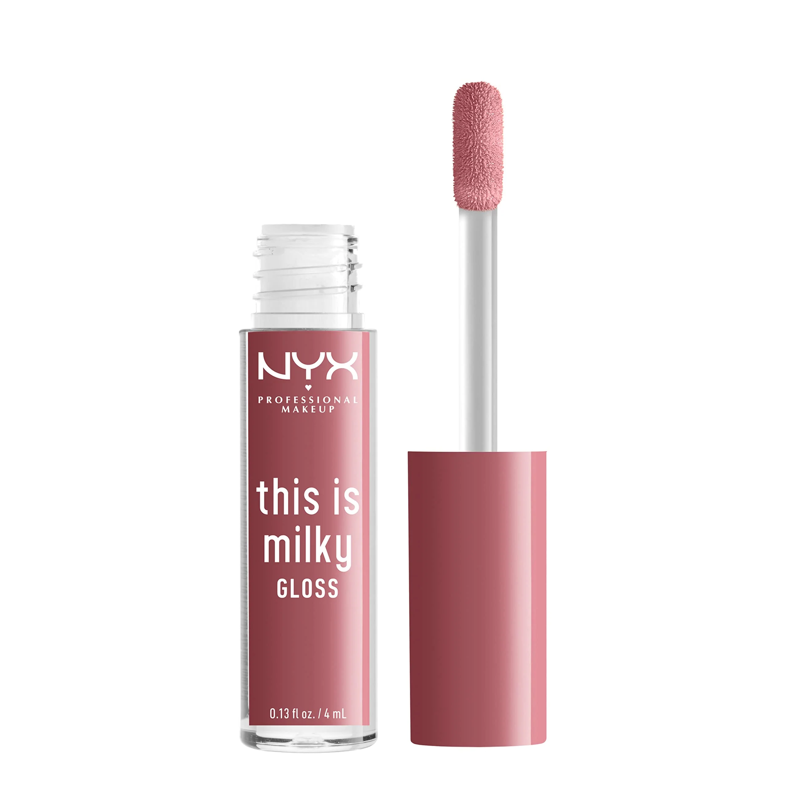NYX PROFESSIONAL MAKEUP This Is Milky Gloss, Vegan Lip Gloss, 12 Hour Hydration - Cherry Skimmed (Dusty Pink Mauve) - Image 3
