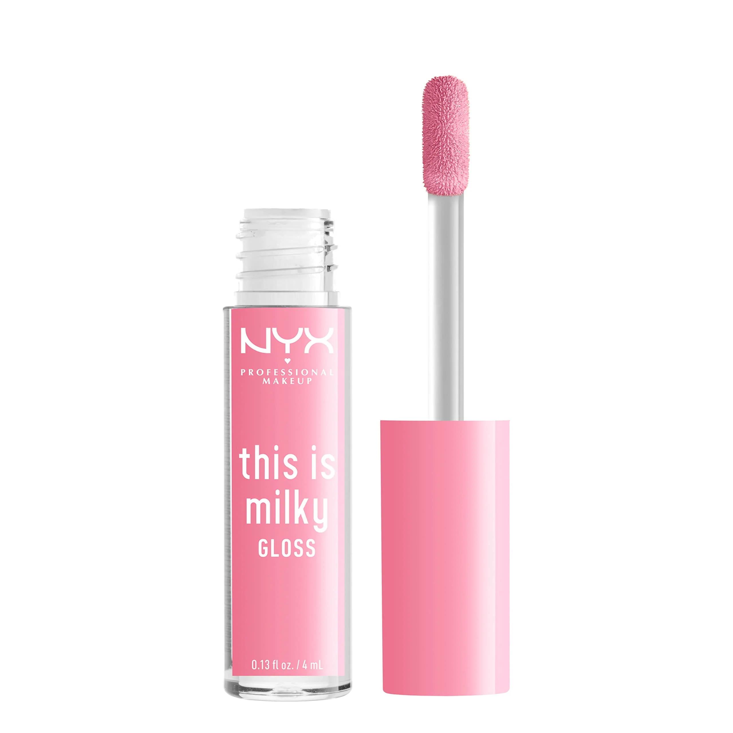 NYX PROFESSIONAL MAKEUP This Is Milky Gloss, Vegan Lip Gloss, 12 Hour Hydration - Milk It Pink (Sheer Baby Pink) - Image 2