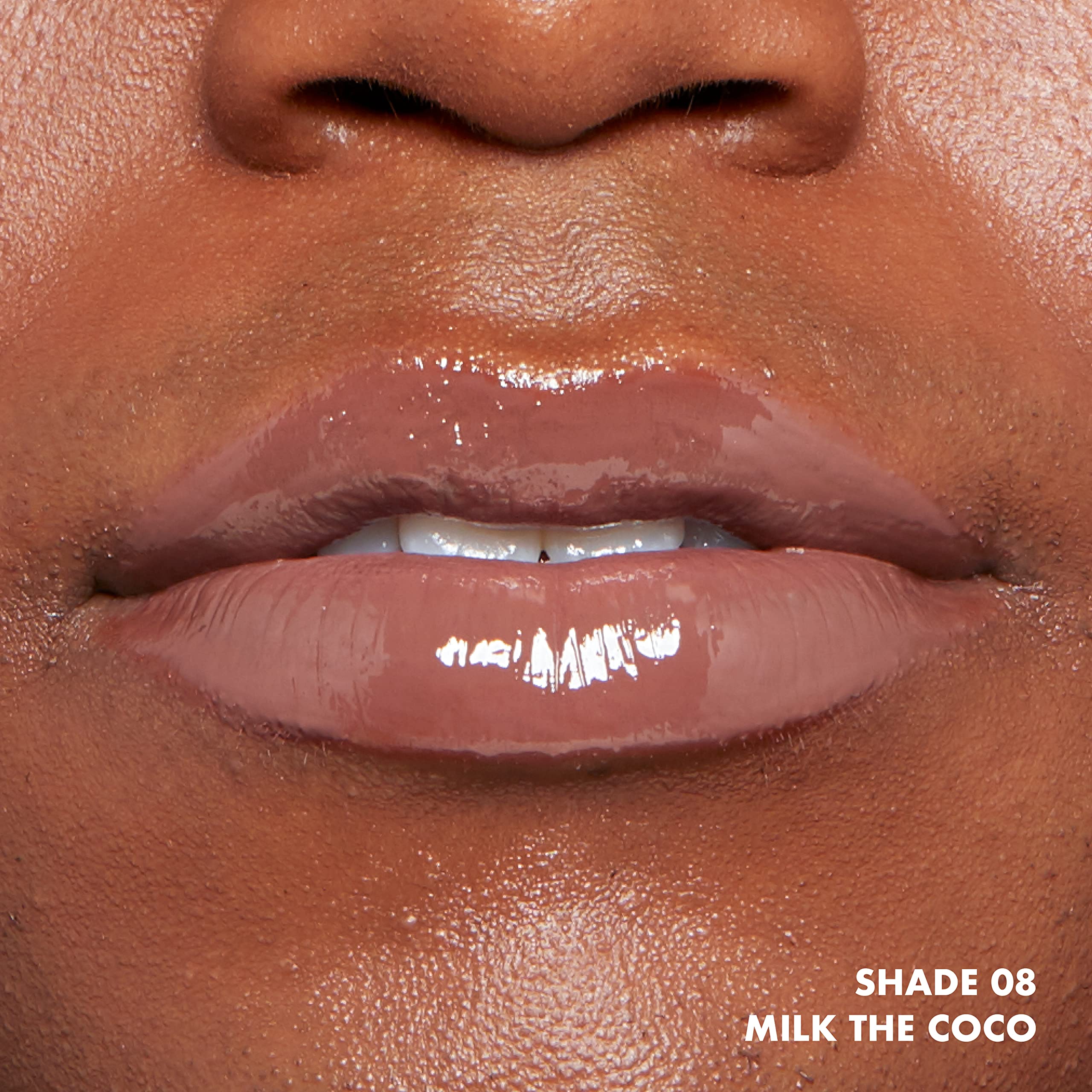 NYX PROFESSIONAL MAKEUP This Is Milky Gloss, Vegan Lip Gloss, 12 Hour Hydration - Milk The Coco (Chocolate Brown) - Image 7
