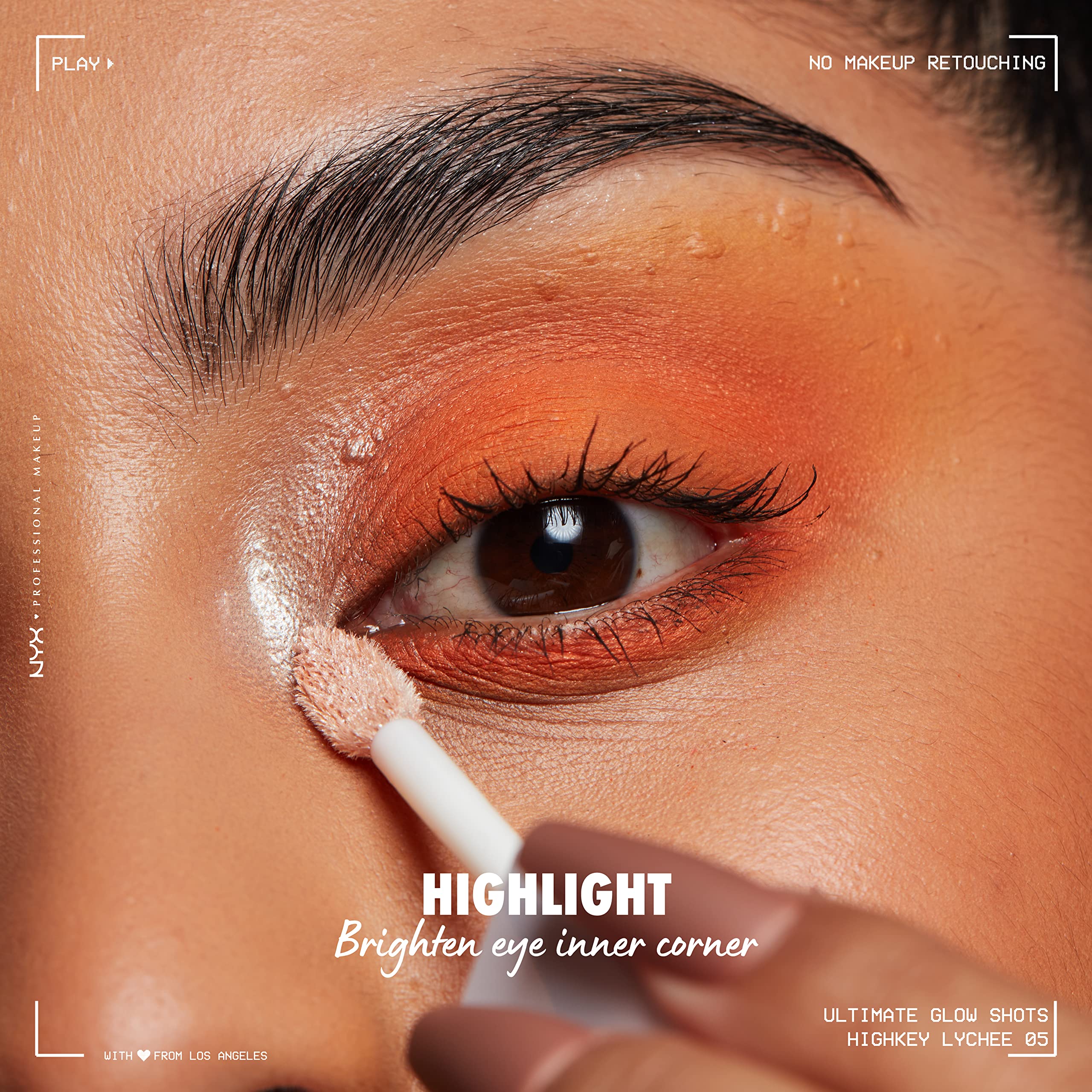 NYX PROFESSIONAL MAKEUP Ultimate Glow Shots, Liquid Eyeshadow, Long-Lasting Shimmer Eye Shadow with Vitamin C - Highkey Lychee - Image 13