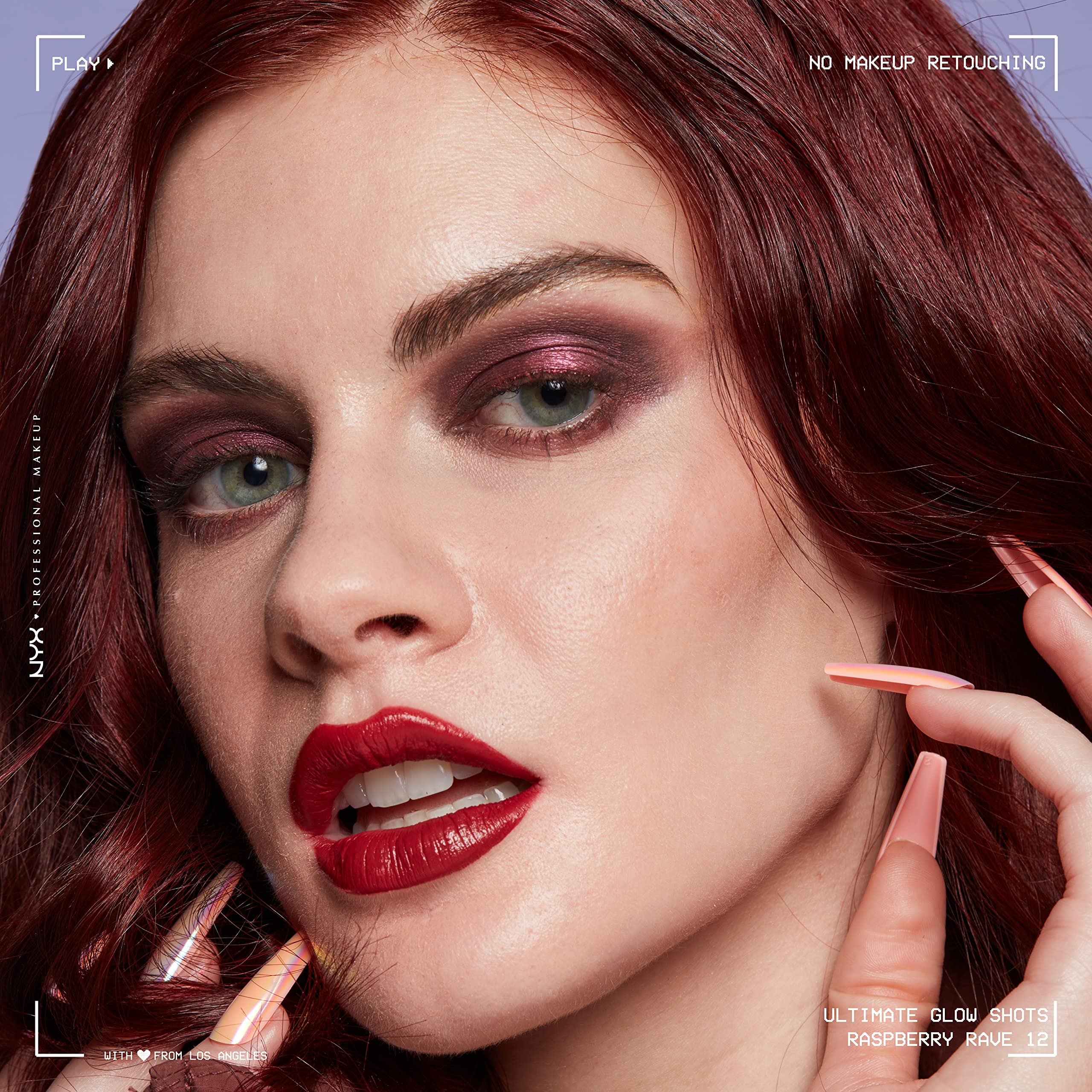 NYX PROFESSIONAL MAKEUP Ultimate Glow Shots, Liquid Eyeshadow, Long-Lasting Shimmer Eye Shadow with Vitamin C - Raspberry Rave - Image 5