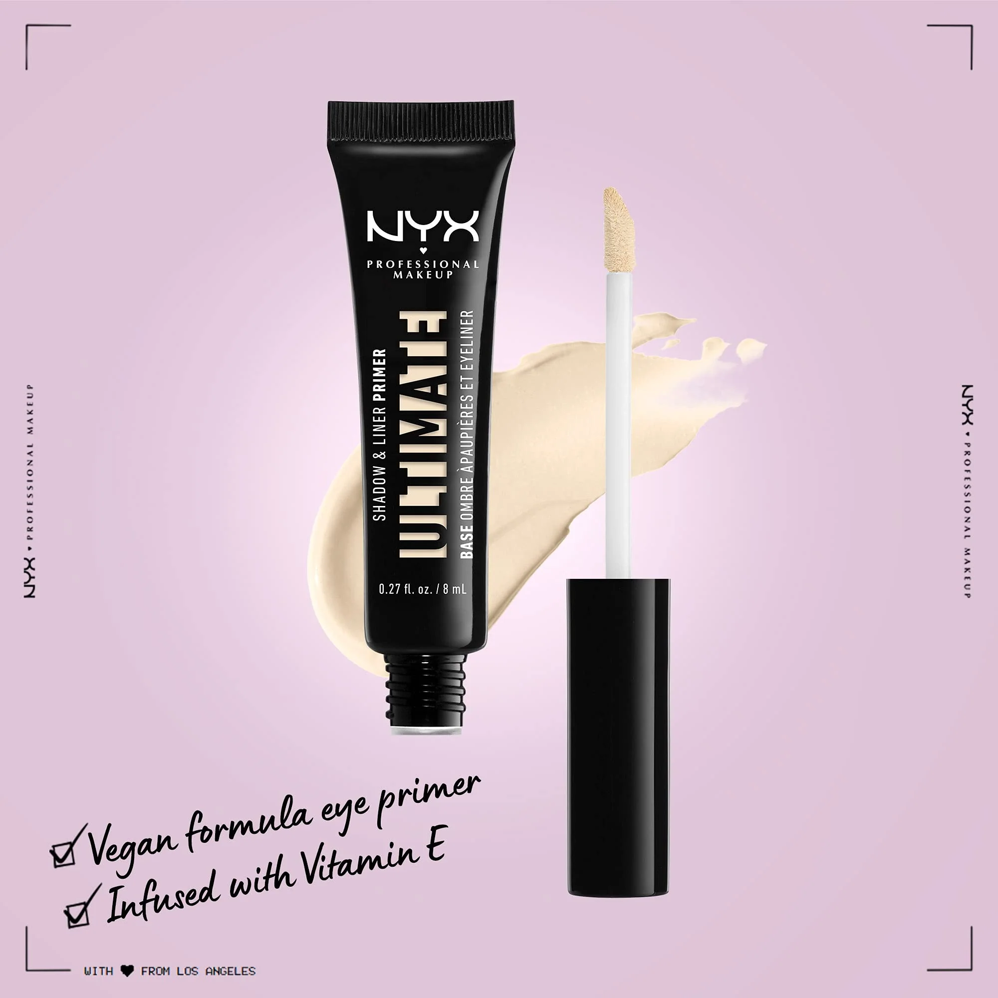 NYX PROFESSIONAL MAKEUP Ultimate Shadow & Liner Primer, Light + Epic Ink Liner, Black (2-Pack Bundle) - Image 9