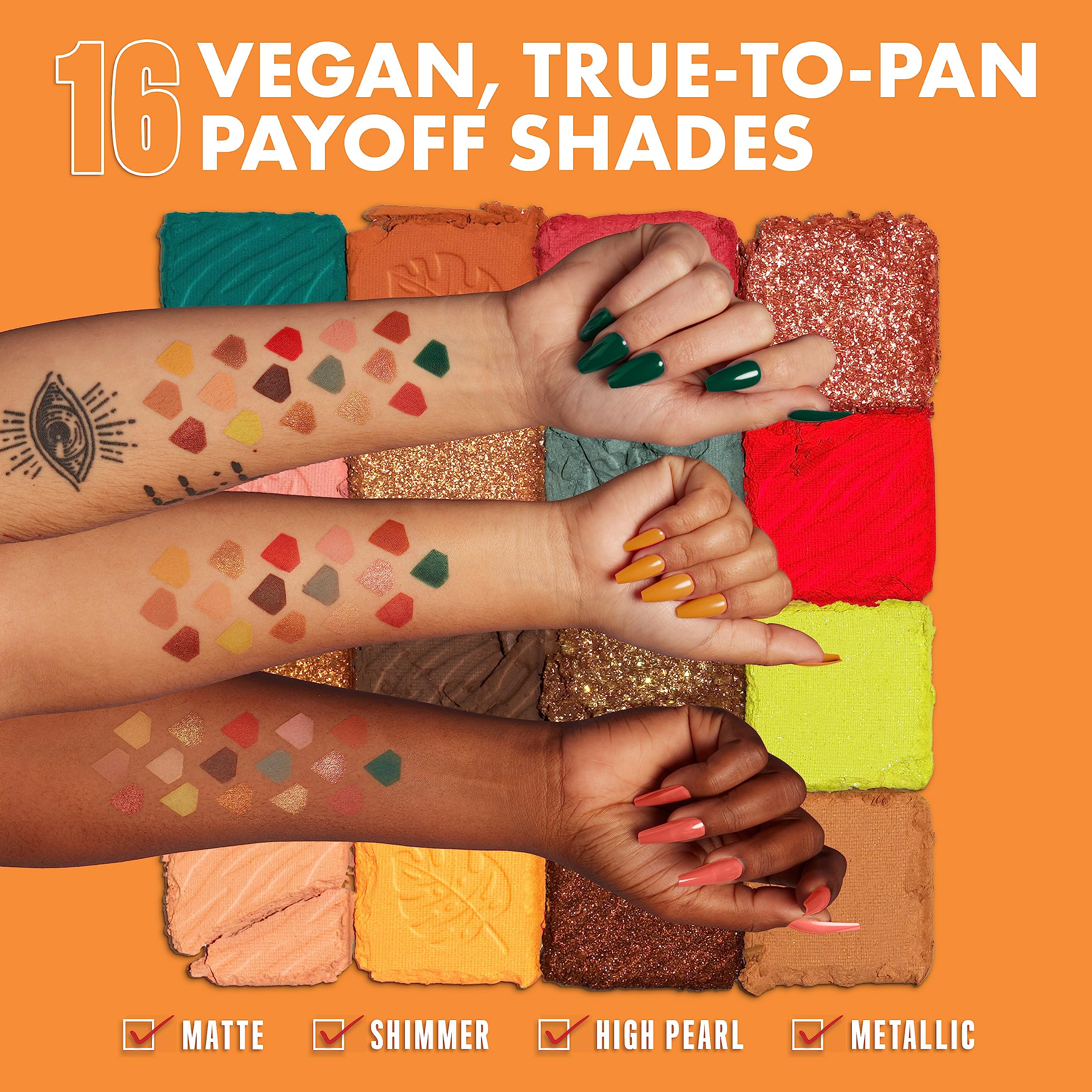 NYX PROFESSIONAL MAKEUP, Ultimate Shadow Palette, Eyeshadow Palette - Paradise Shock - Image 4