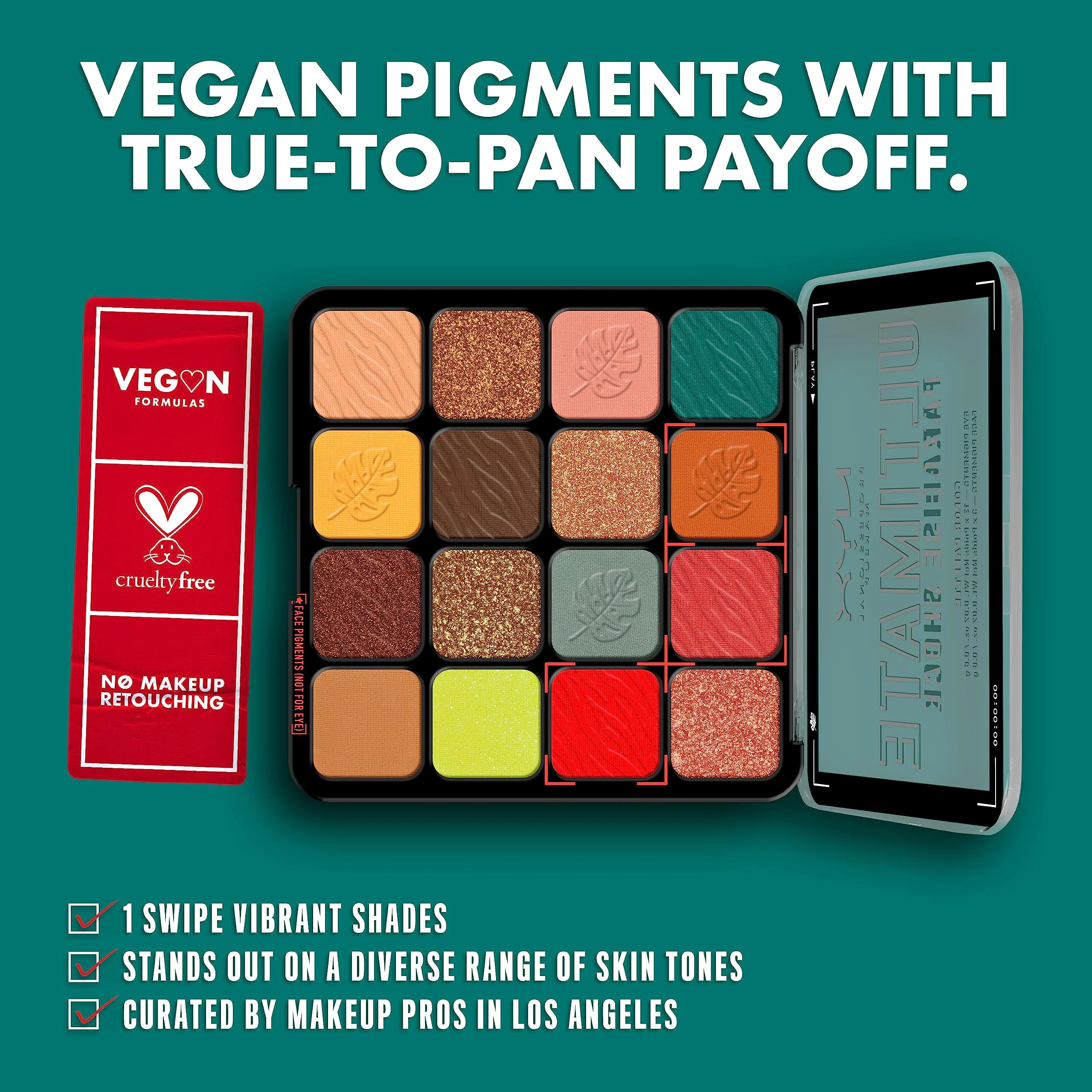 NYX PROFESSIONAL MAKEUP, Ultimate Shadow Palette, Eyeshadow Palette - Paradise Shock - Image 6