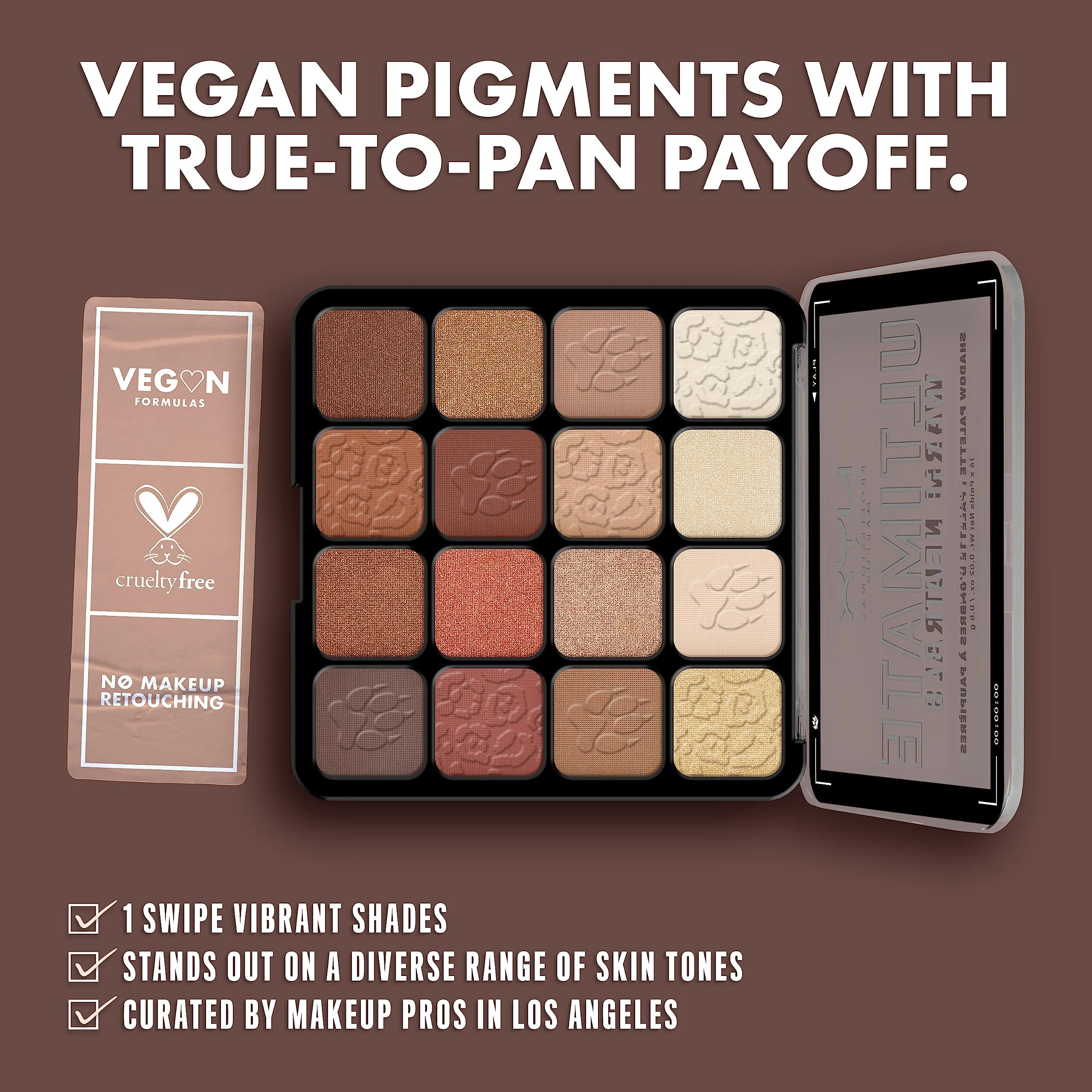 NYX PROFESSIONAL MAKEUP, Ultimate Shadow Palette, Eyeshadow Palette - Warm Neutrals - Image 5