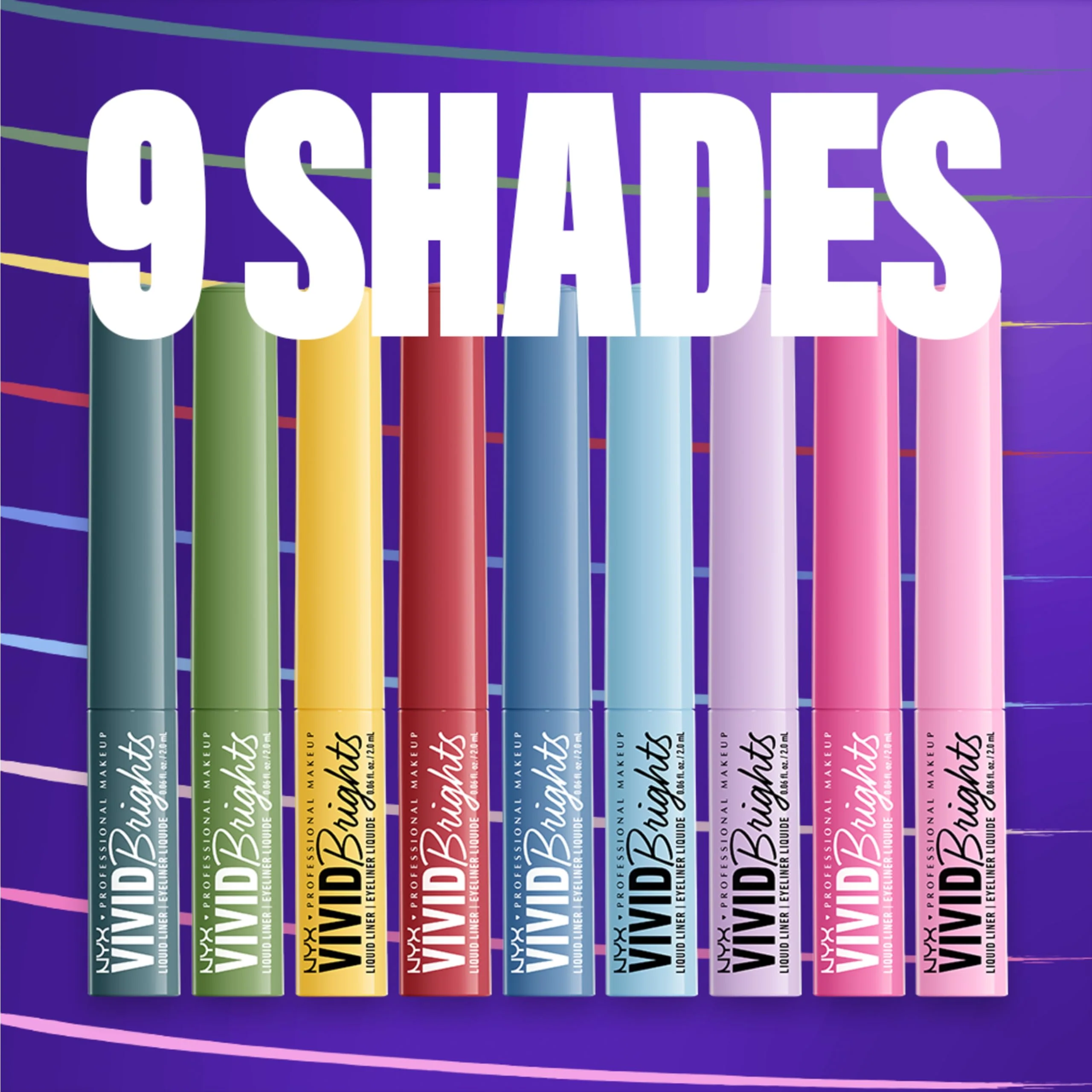 NYX PROFESSIONAL MAKEUP Vivid Brights Liquid Liner, Smear-Resistant Eyeliner with Precise Tip - Don't Pink Twice - Image 7