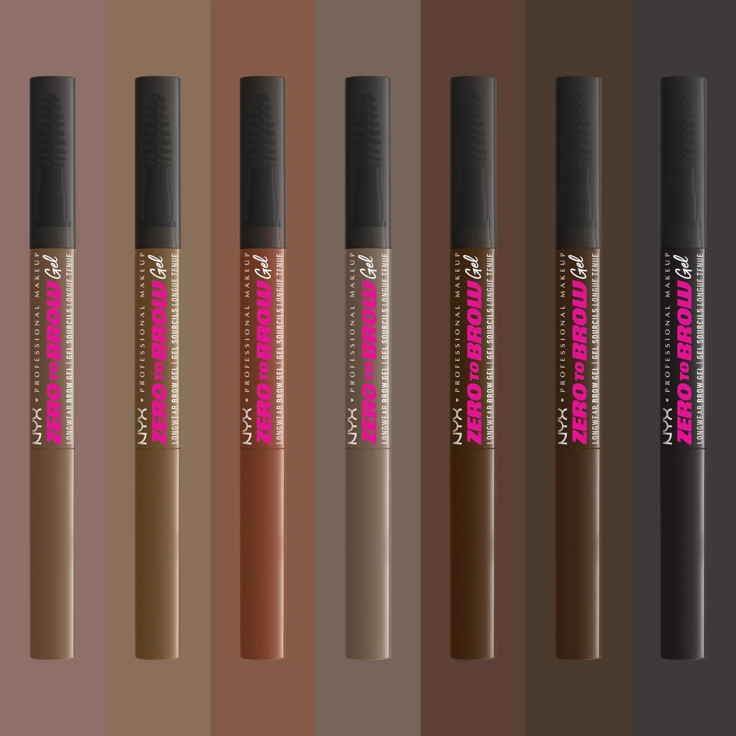 NYX PROFESSIONAL MAKEUP Zero to Brow, Longwear Eyebrow Gel, Black - Image 2