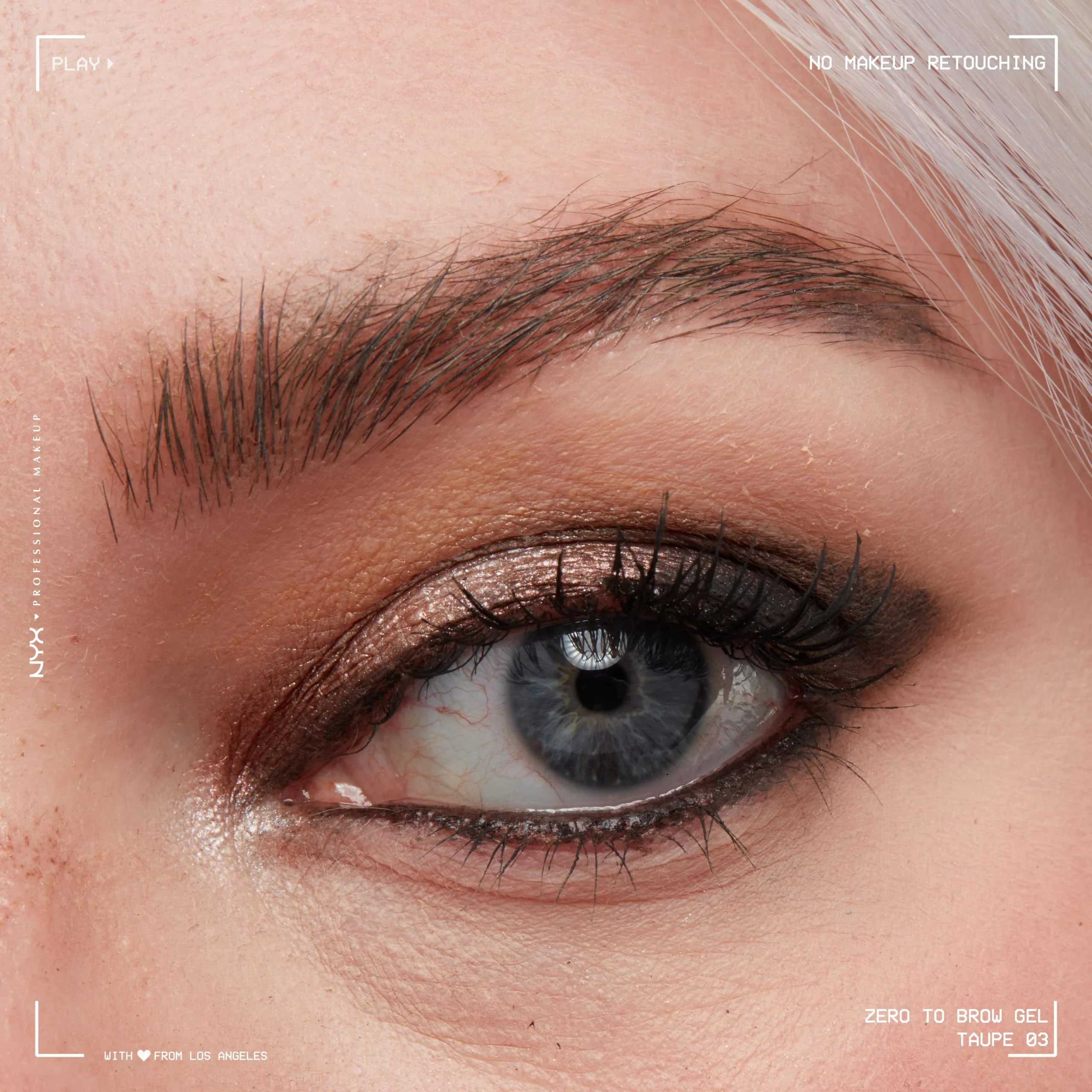 NYX PROFESSIONAL MAKEUP Zero to Brow, Longwear Eyebrow Gel, Taupe - Image 5