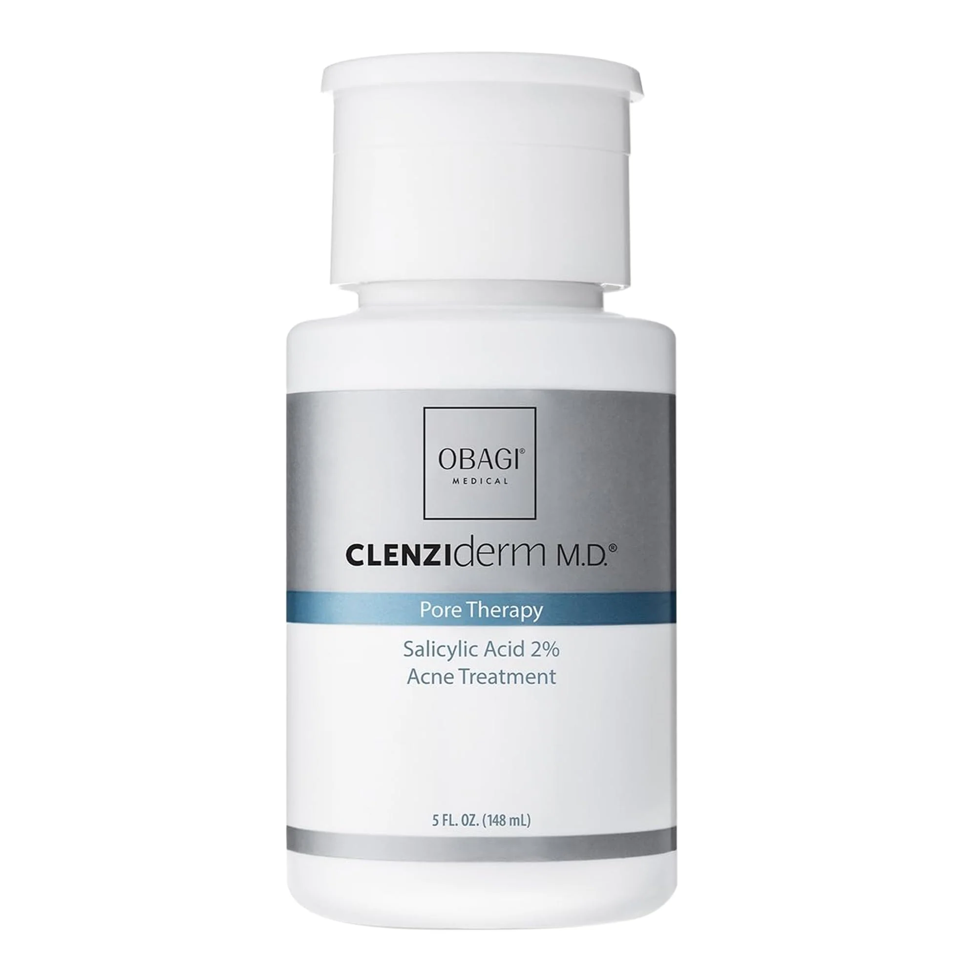 Obagi CLENZIderm M.D. Pore Therapy Exfoliating BHA Toner - Unclogs Pores with 2% Salicylic Acid Acne Treatment – 5 oz