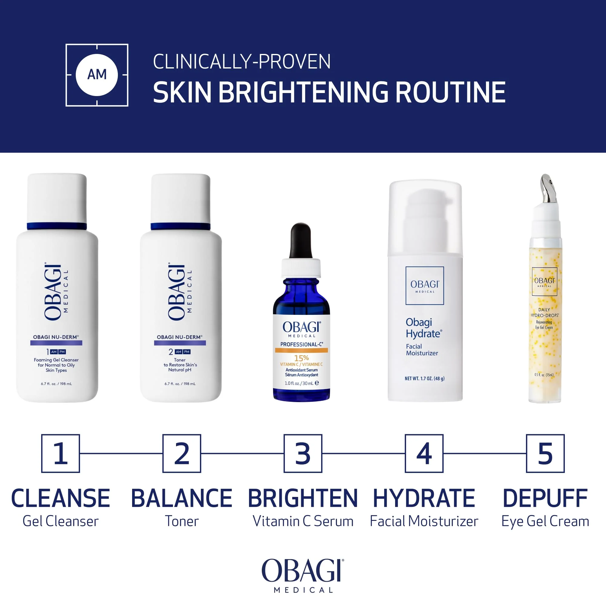 Obagi Medical Professional-C 15% Vitamin C Serum - Helps Brighten Skin Tone and Minimize the Appearance of Fine Lines & Wrinkles - 0.42 oz - Image 7
