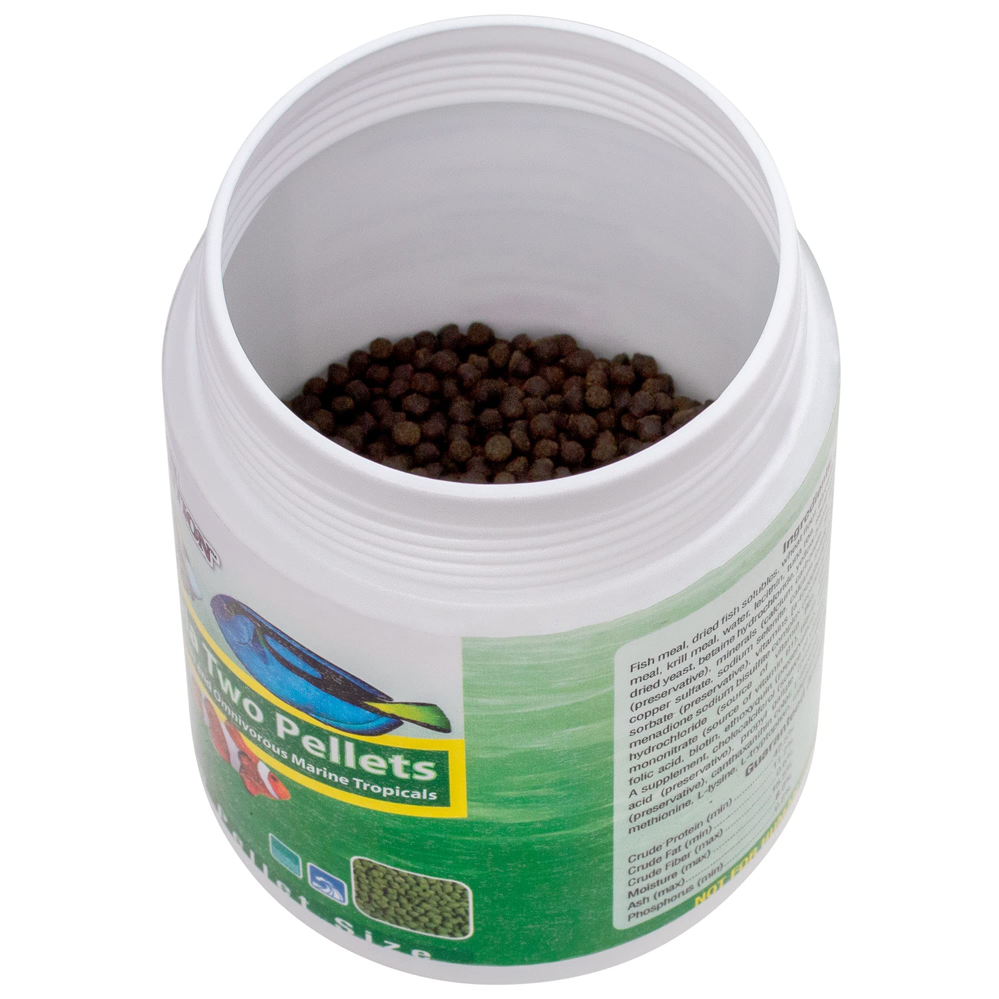 Ocean Nutrition Formula Two Pellets - Fish Food for Herbivorous & Omnivorous Marine Tropical Fish, High Protein(40%) - 7 oz (200 g) Medium Pellets - Image 3