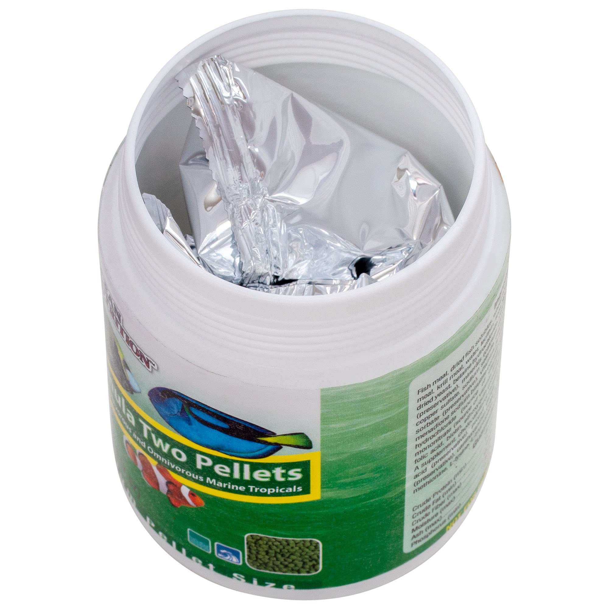 Ocean Nutrition Formula Two Pellets - Fish Food for Herbivorous & Omnivorous Marine Tropical Fish, High Protein(40%) - 7 oz (200 g) Medium Pellets - Image 4