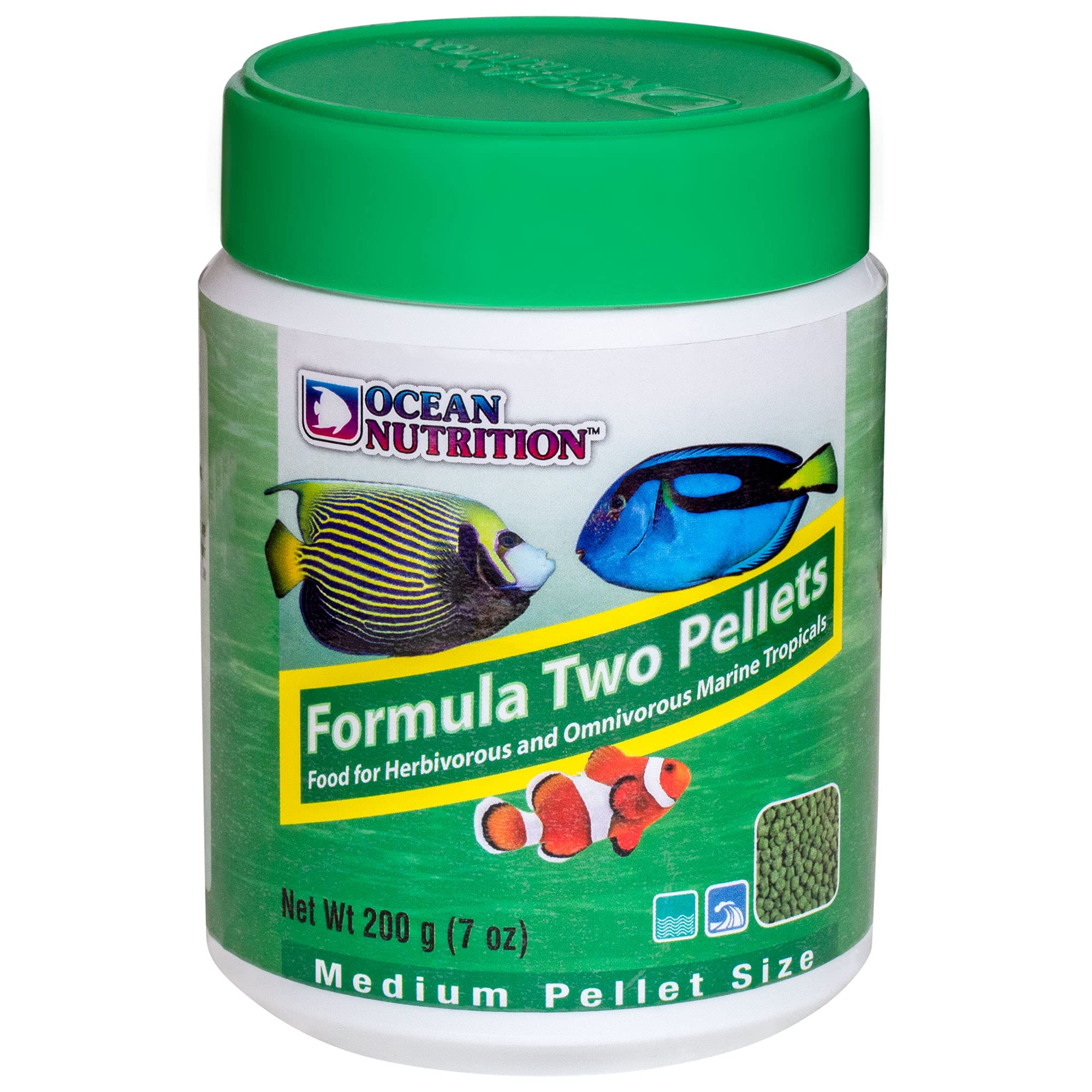 Ocean Nutrition Formula Two Pellets - Fish Food for Herbivorous & Omnivorous Marine Tropical Fish, High Protein(40%) - 7 oz (200 g) Medium Pellets - Image 6