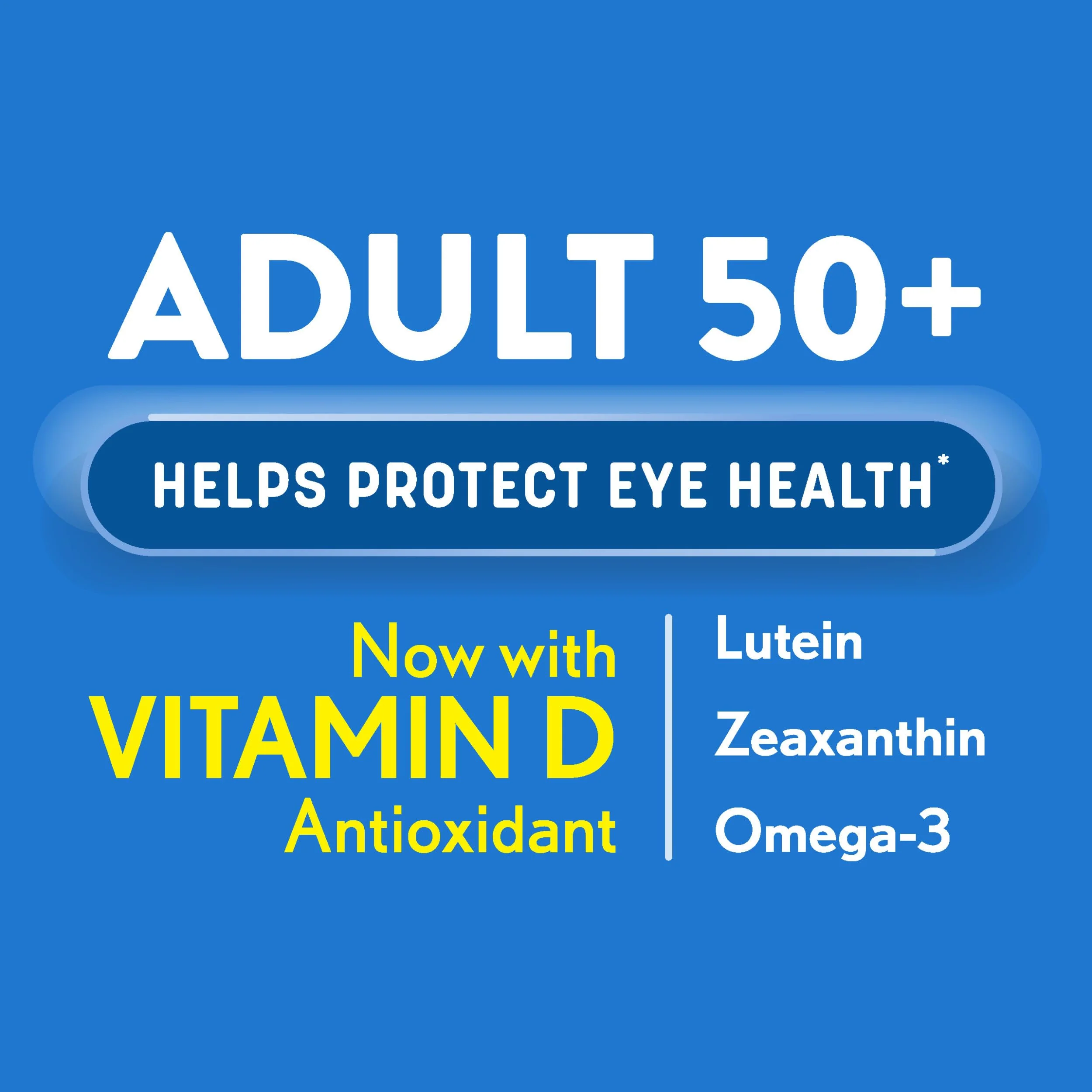 Ocuvite 50+ Eye Vitamin & Mineral Supplement, Multivitamin for Vision & Ocular Health with Omega-3, Zinc, Vitamins C & E, Lutein & Zeaxanthin, Zinc Supplements for Women and Men, 90 Softgels - Image 2