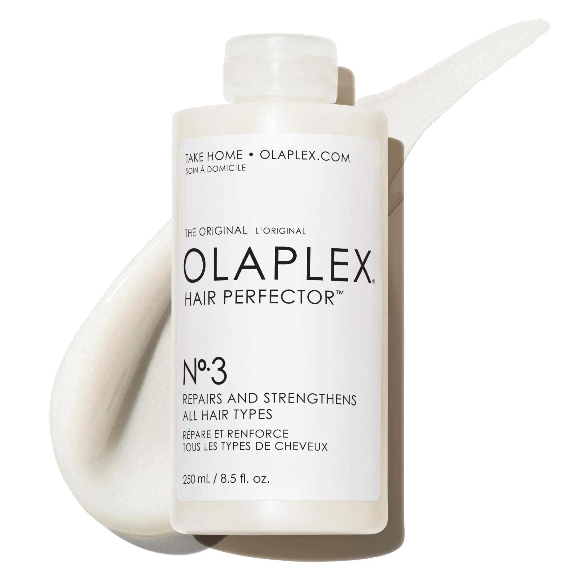 Olaplex Nº. 3 Olaplex No. 3 Bond Building Hair Perfector: Pre-Shampoo Treatment | Repairs Damage & Strengthens Hair | Rebuilds Hair Bonds | For Coily, Curly, Straight, and Wavy, 250 mL / 8.5 Fl Oz