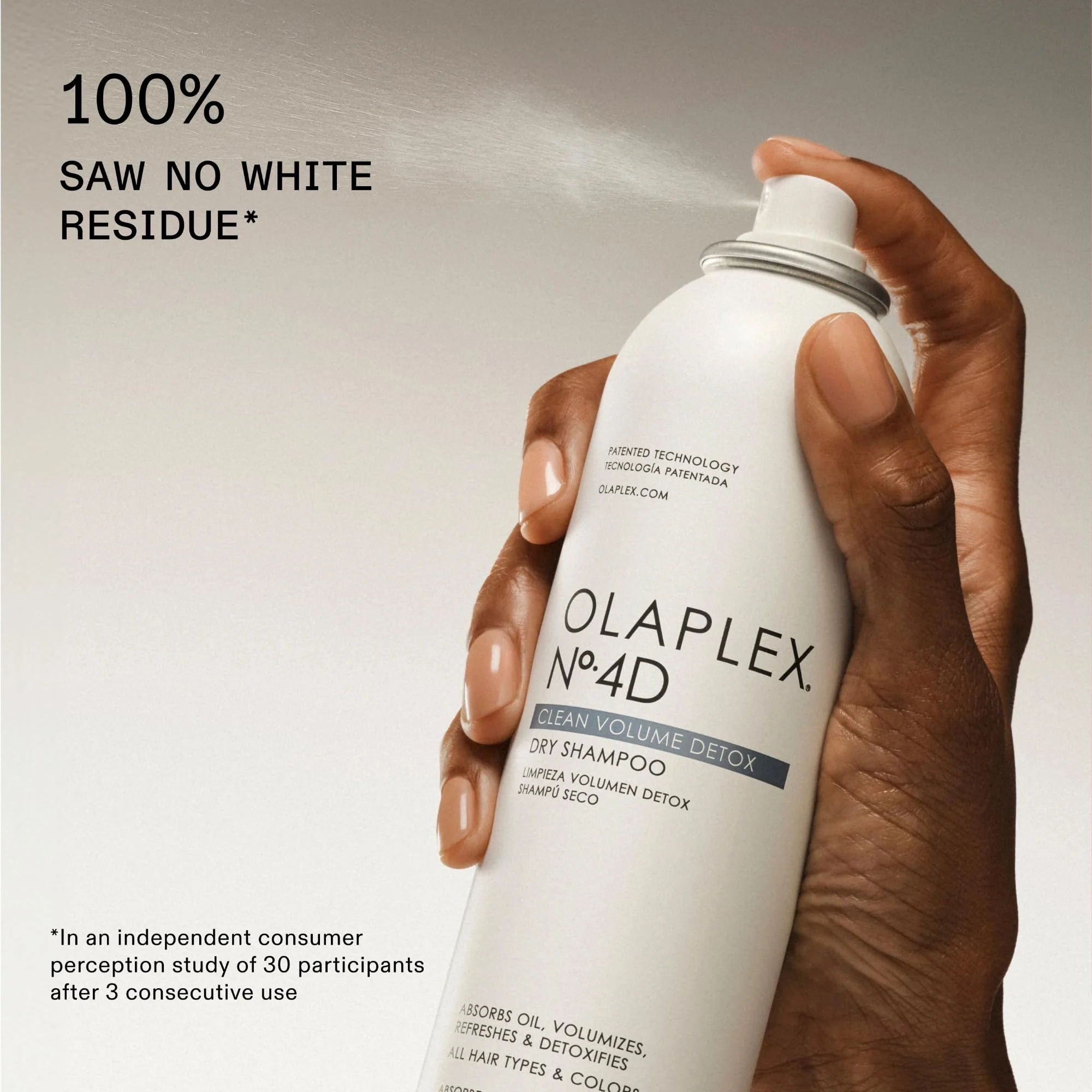 Olaplex Nº.4D Clean Weightless Volume Healthy Scalp Dry Shampoo: Absorbs Oils & Neutralizes Odor | No Powdery Residue | For Coily, Curly, Straight, and Wavy, 178 g / 6.3 Oz - Image 7