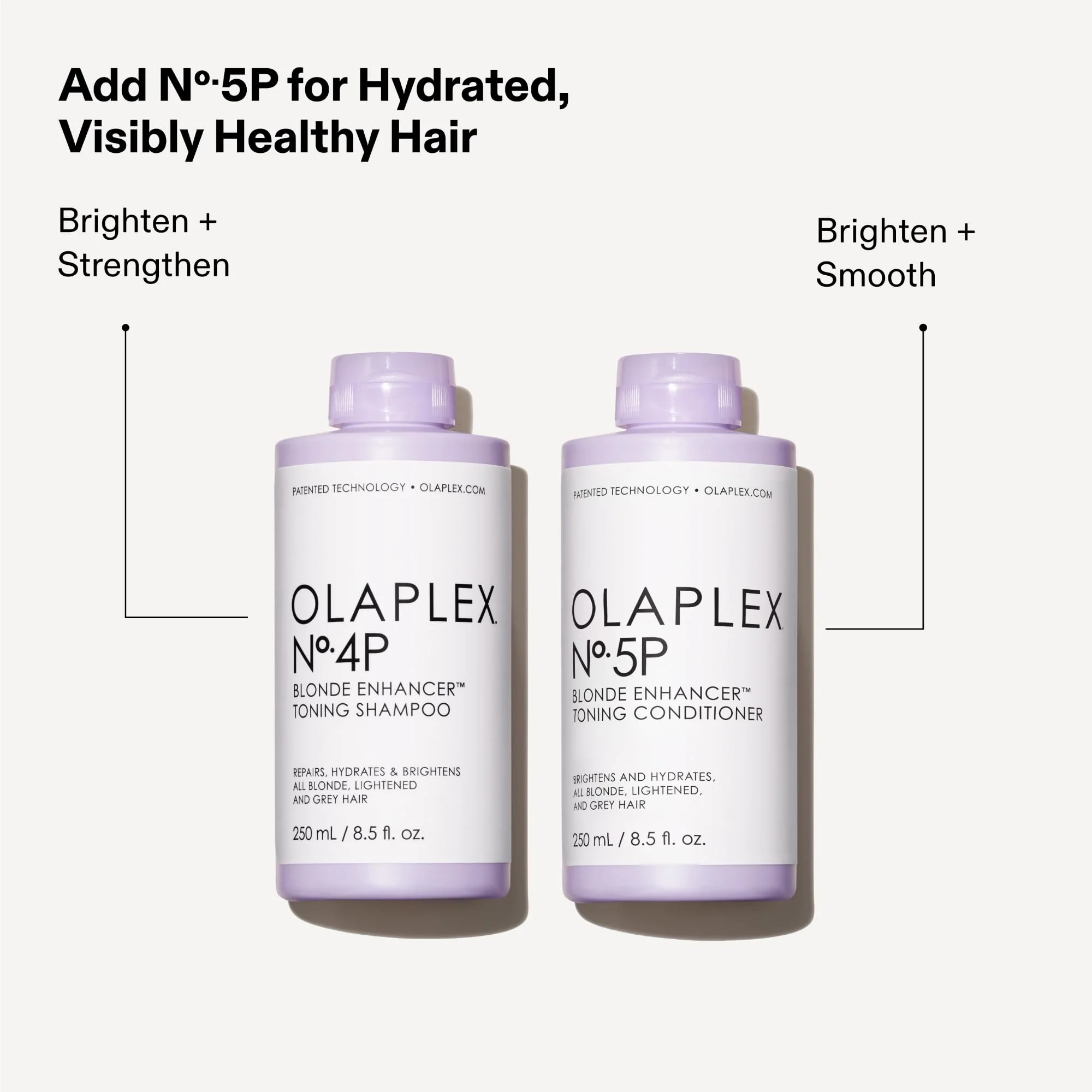 Olaplex Nº. 4P Blonde Enhancer Purple Toning Shampoo: Neutralizes Brassiness & Strengthen | Repairs Damages & Hydrates Hair| For Coily, Curly, Straight, and Wavy, 250 mL / 8.5 Fl Oz - Image 4