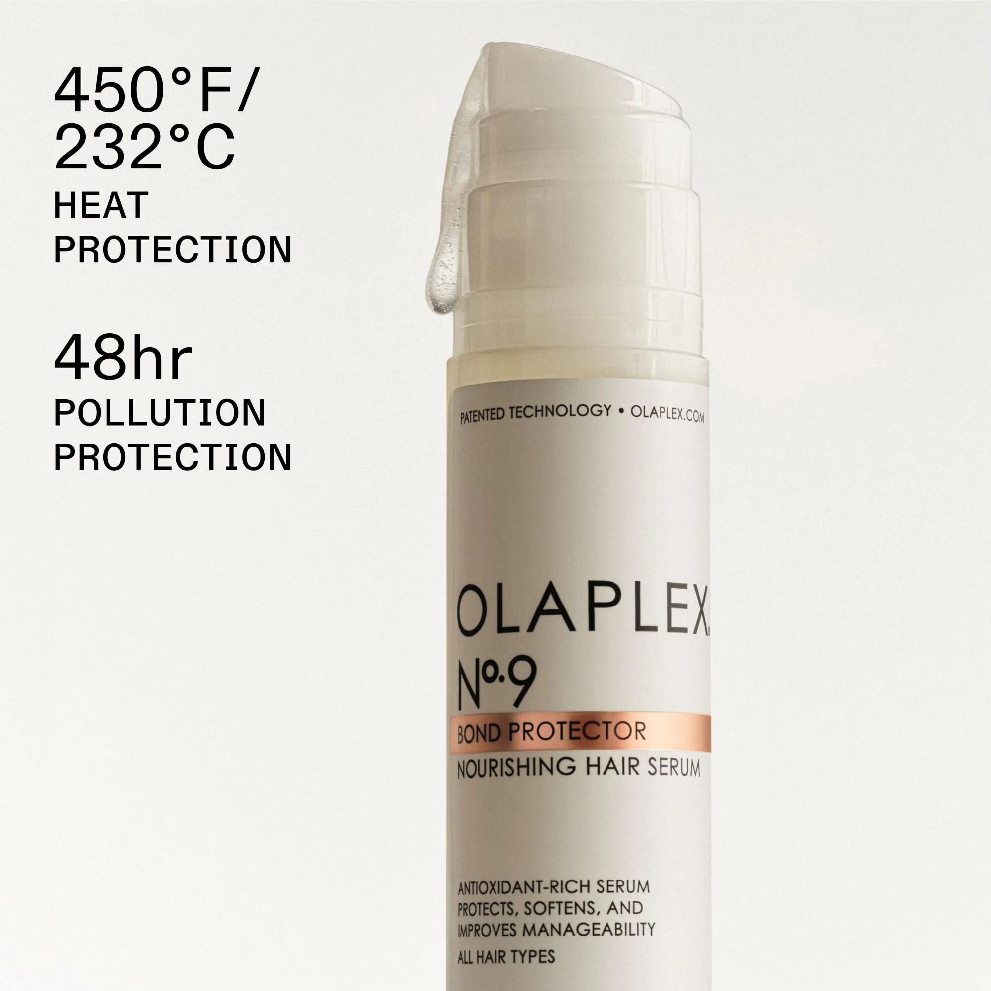 Olaplex Nº. 9 Bond Protector: Nourishing Hair Serum & Heat Protectant | Softens, Nourishes & Reduces Tangle & Static | For Coily, Curly, Straight, and Wavy, 90 mL / 3.0 Fl Oz - Image 8