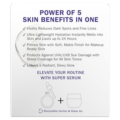 Olay Super Cream with Sunscreen SPF 30, Lightweight Face Moisturizer with Sun Protection, 5-in-1 Skin Care Benefits - Hydrating, Brightening, Firming - Niacinamide, Vitamin C, Collagen Peptide, 1.7 oz - Image 4