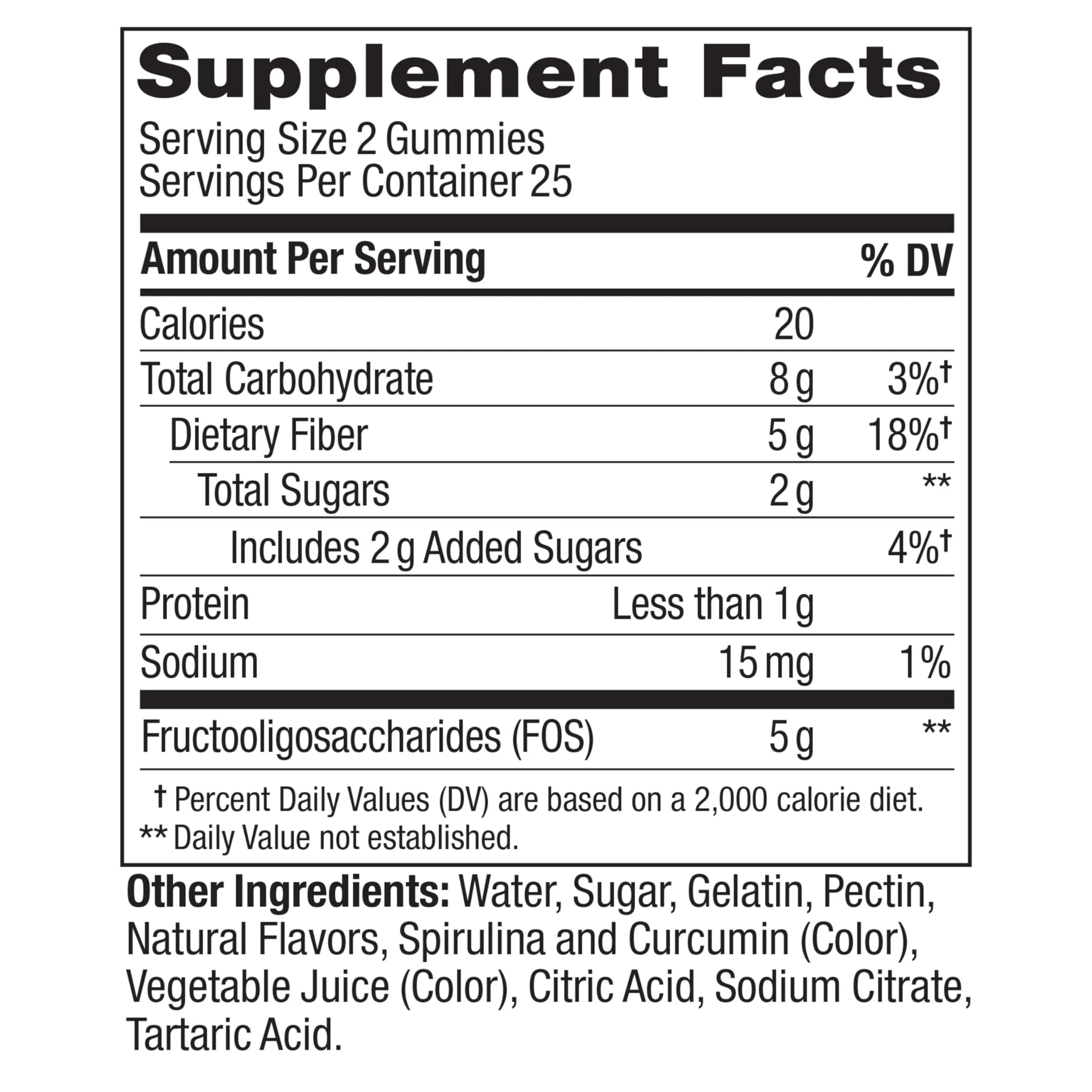 OLLY Fiber Gummy Rings, 5g Prebiotic Fiber, FOS (Fructo-oligosaccharides), Digestive Support, Berry Melon 50ct - Image 5