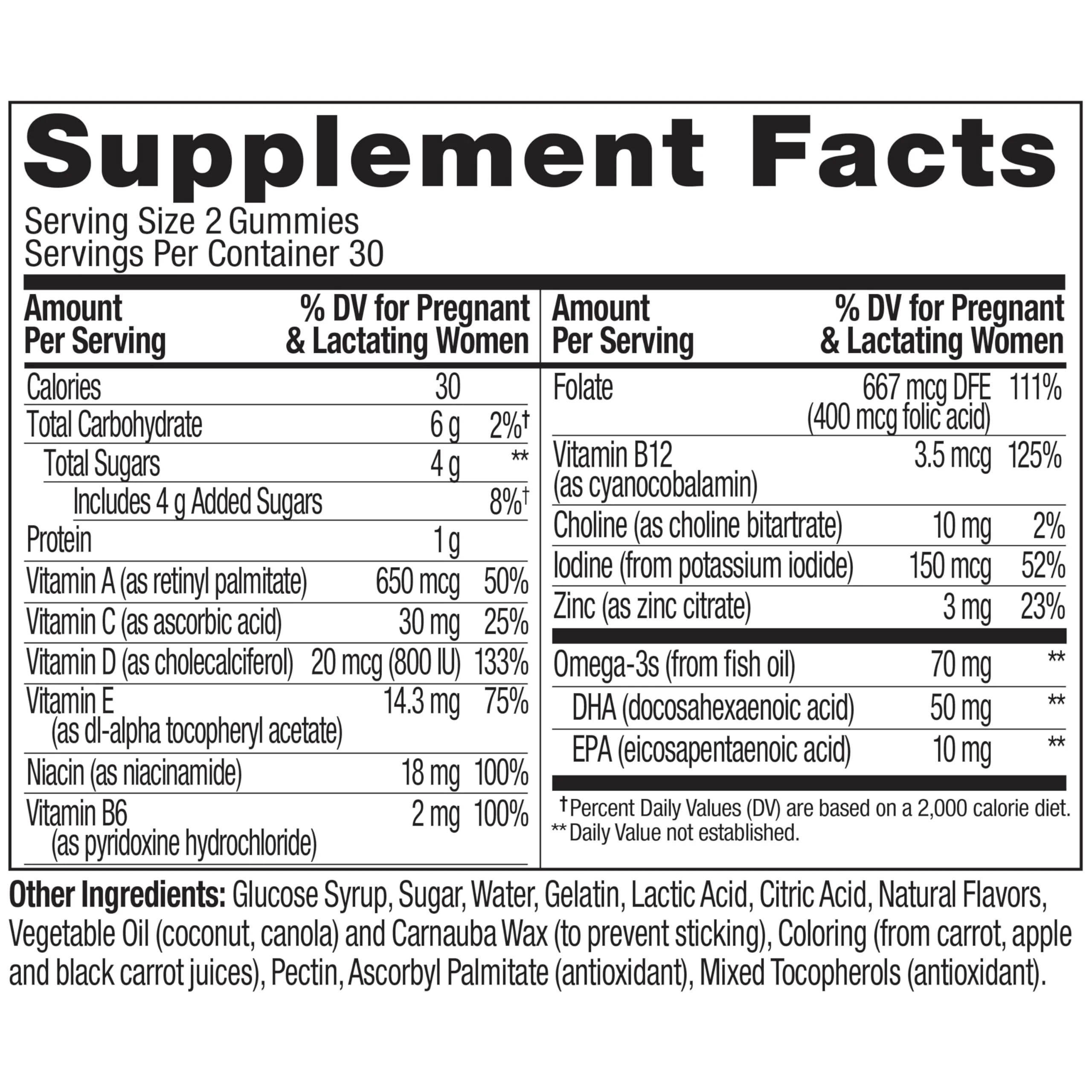 OLLY Prenatal Multivitamin Gummy, Supports Healthy Growth and Brain Development, Folic Acid, Vitamin D, Omega 3 DHA, Chewable Supplement, Citrus Berry Flavor, 30 Day Supply - 60 Count - Image 6