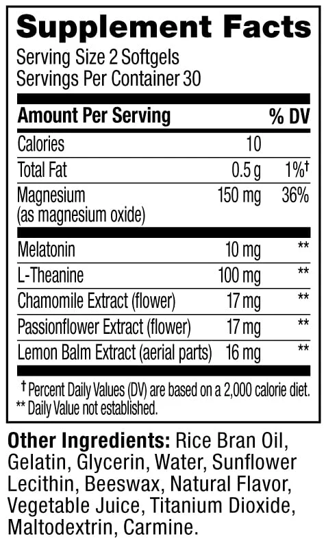 OLLY Ultra Strength Sleep Softgels, 10mg Melatonin, L-Theanine, Chamomile, Magnesium, Lemon Balm, Supports Deep Restful Sleep, Nighttime Sleep Aid, Non Habit-Forming - 60 Count - Image 7