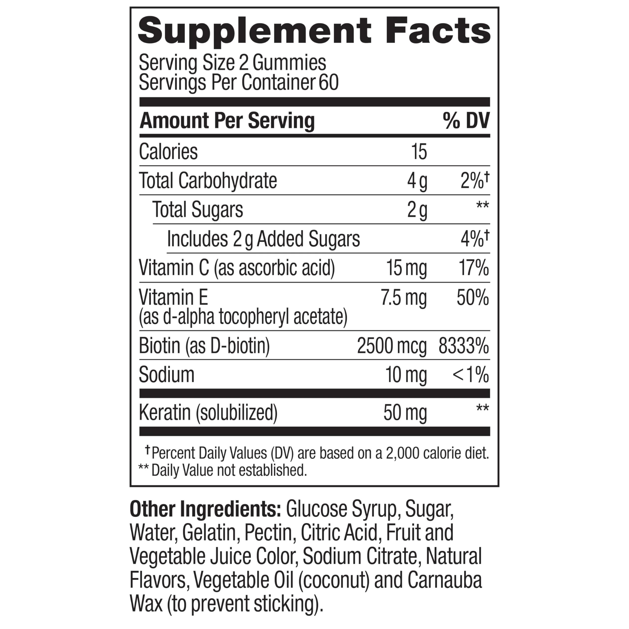 OLLY Undeniable Beauty Gummy, for Healthy Hair, Skin & Nails,* Biotin, Vitamins C & E, Keratin, Chewable Supplement, Grapefruit Flavored, 60 Day Supply - 120 Count - Image 2