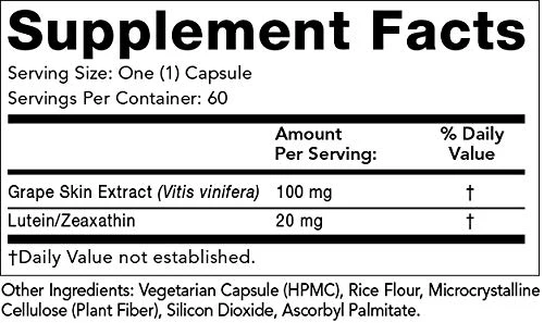 Olympian Labs Lutein 20 mg, 60 Capsules Formulated with FloraGLO and Grape Skin Extract, Supporting Healthy Vision and Eye Function - Image 6