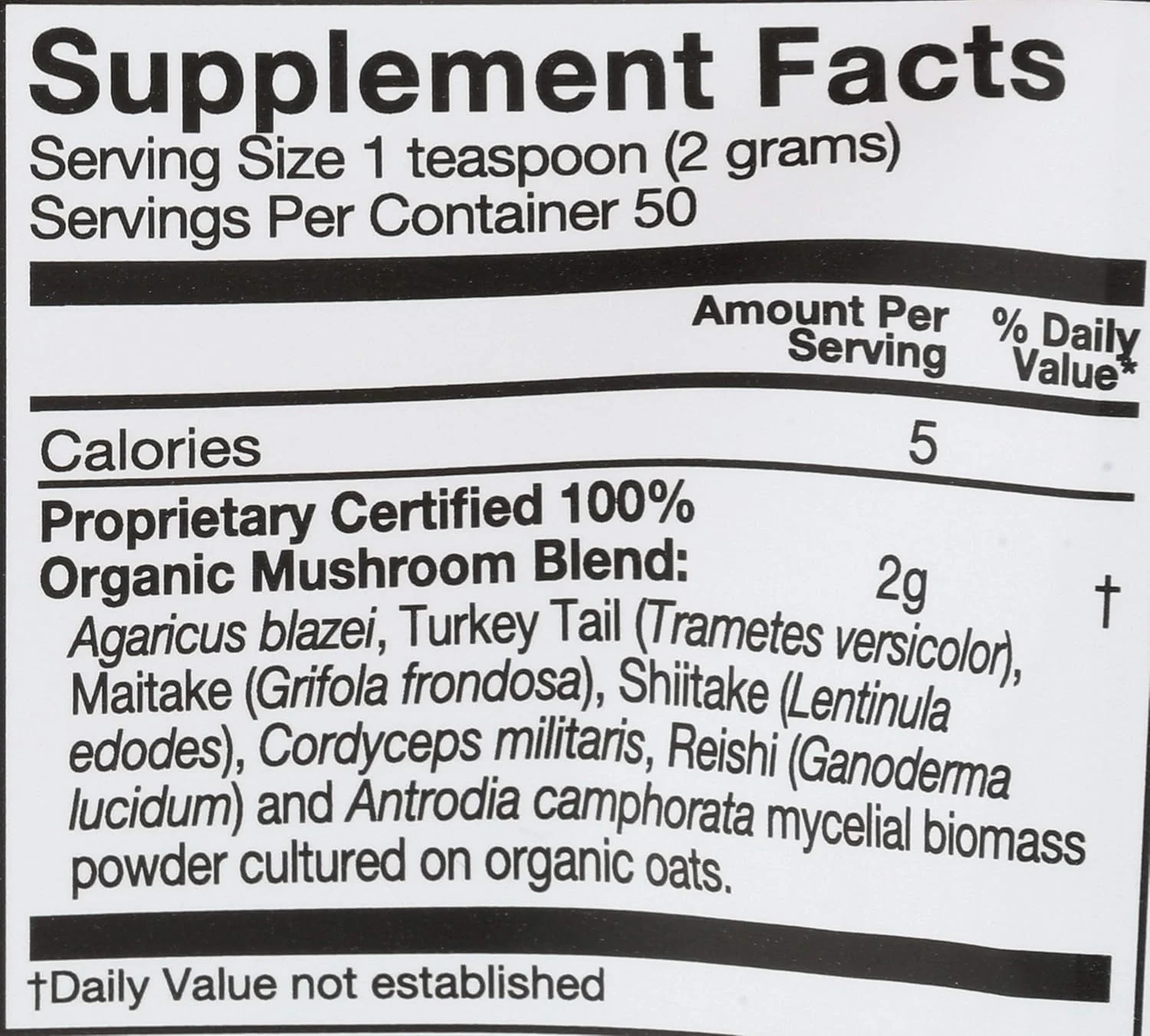 OM MUSHROOM SUPERFOOD Immune Blend Mushroom Powder Superfood Supplement, 3.5 Ounce, 50 Servings, Mushroom Blend, Reishi & Turkey Tail; Daily Immune Support Supplement - Image 2